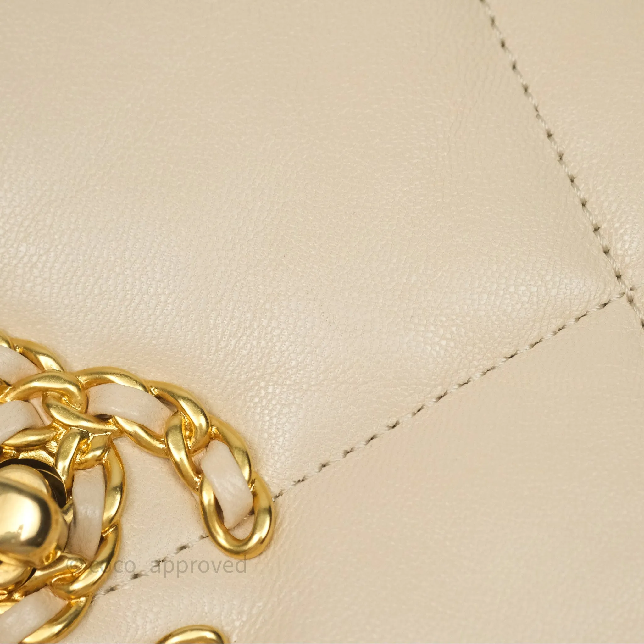 Chanel 19 Small Beige Mixed Hardware