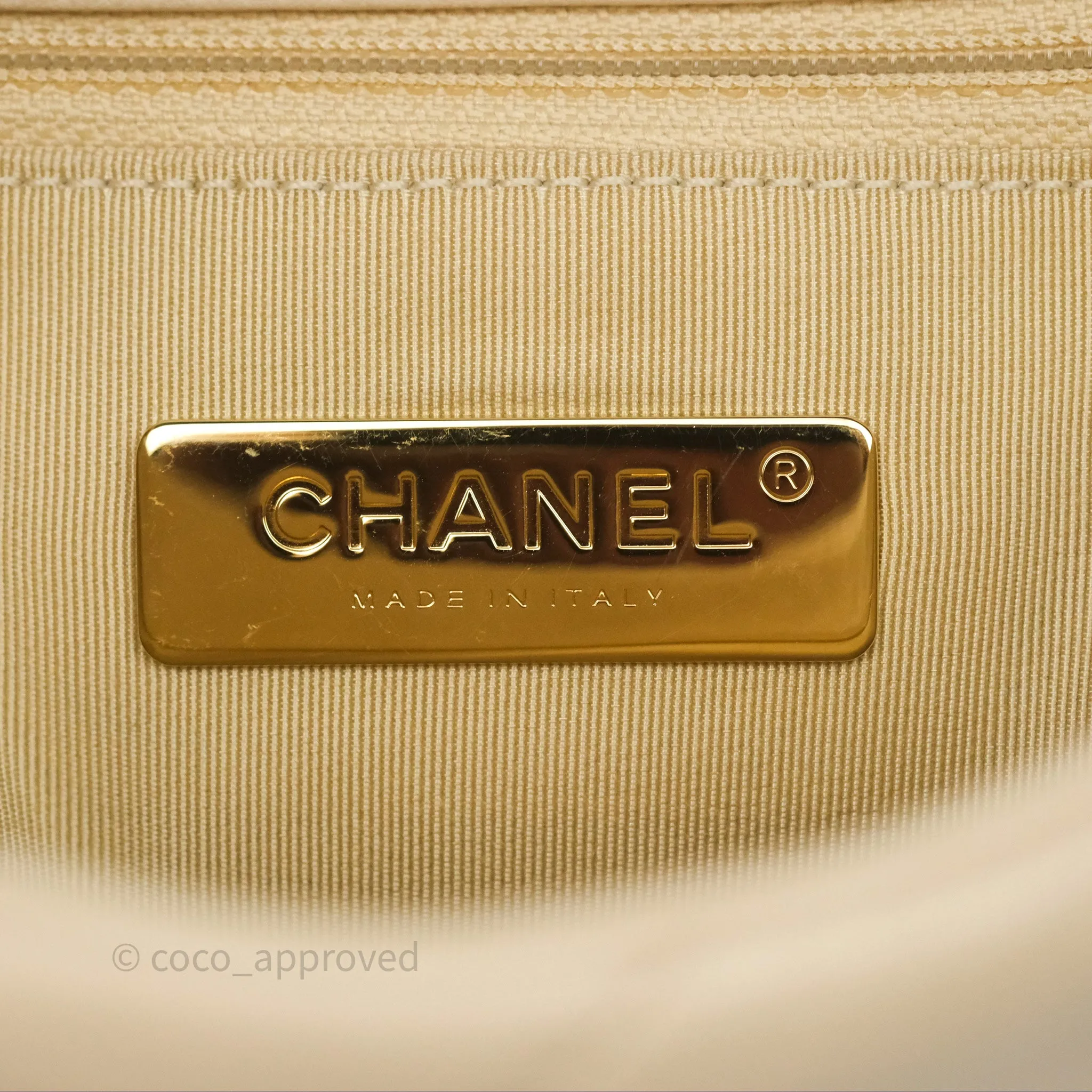 Chanel 19 Small Beige Mixed Hardware