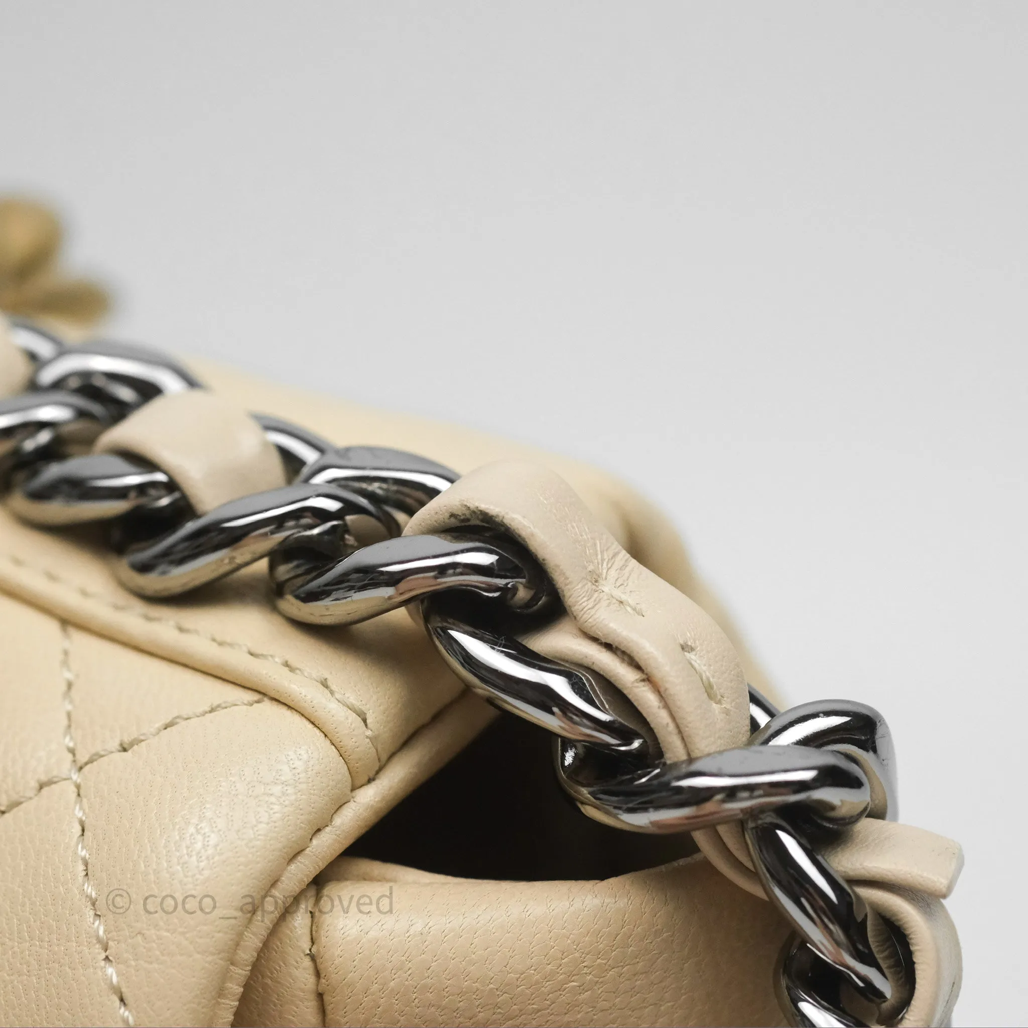 Chanel 19 Small Beige Mixed Hardware