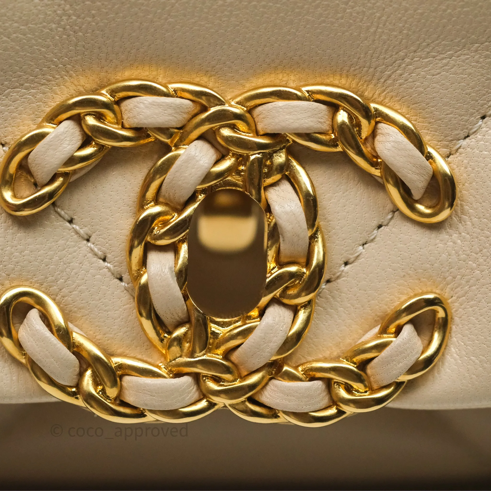 Chanel 19 Small Beige Mixed Hardware