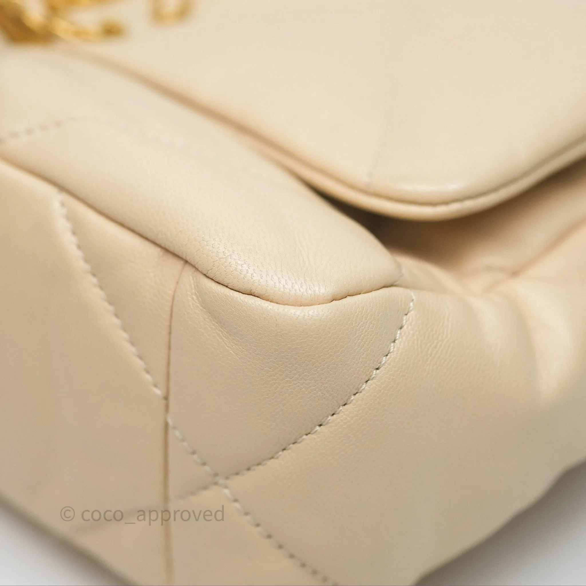 Chanel 19 Small Beige Mixed Hardware