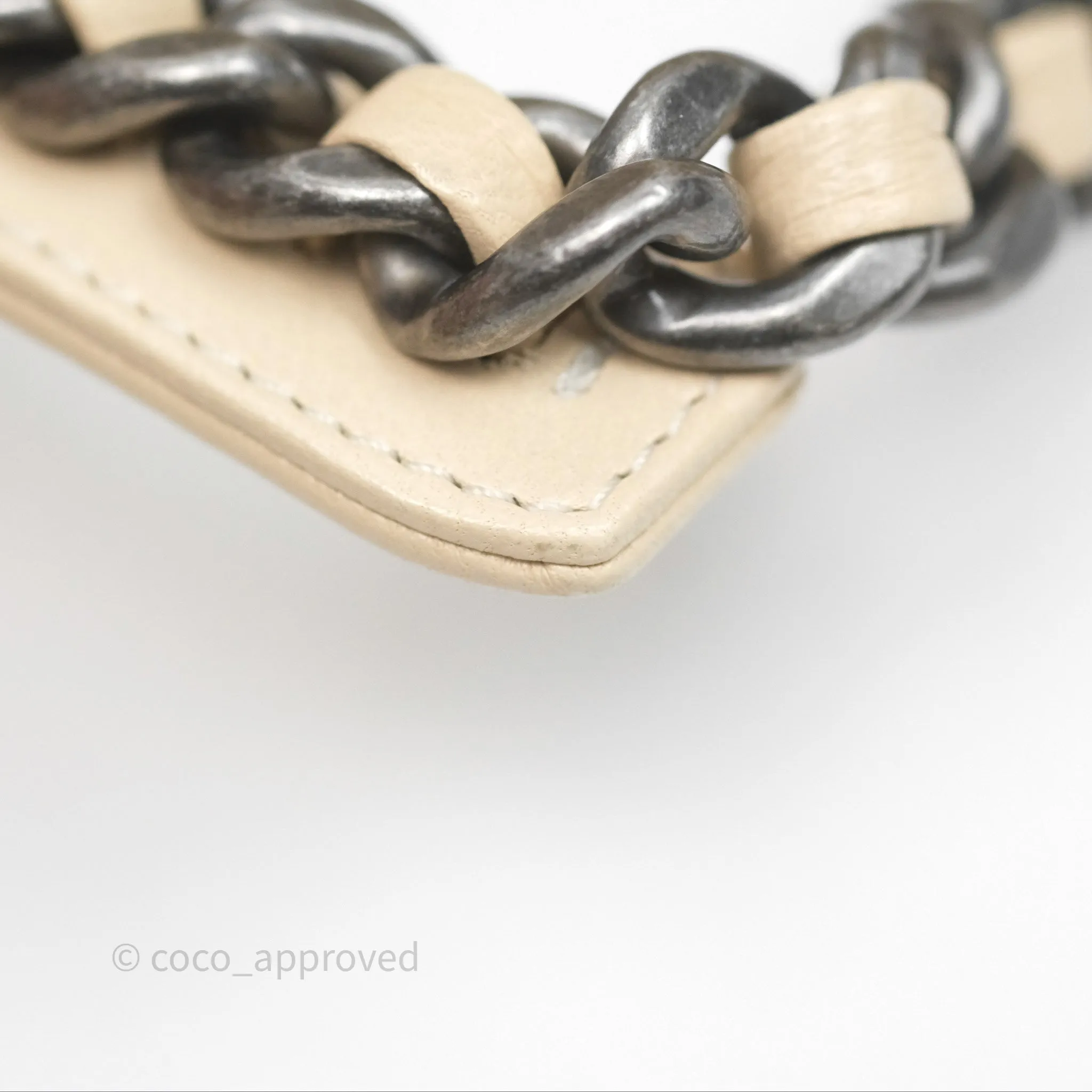 Chanel 19 Small Beige Mixed Hardware