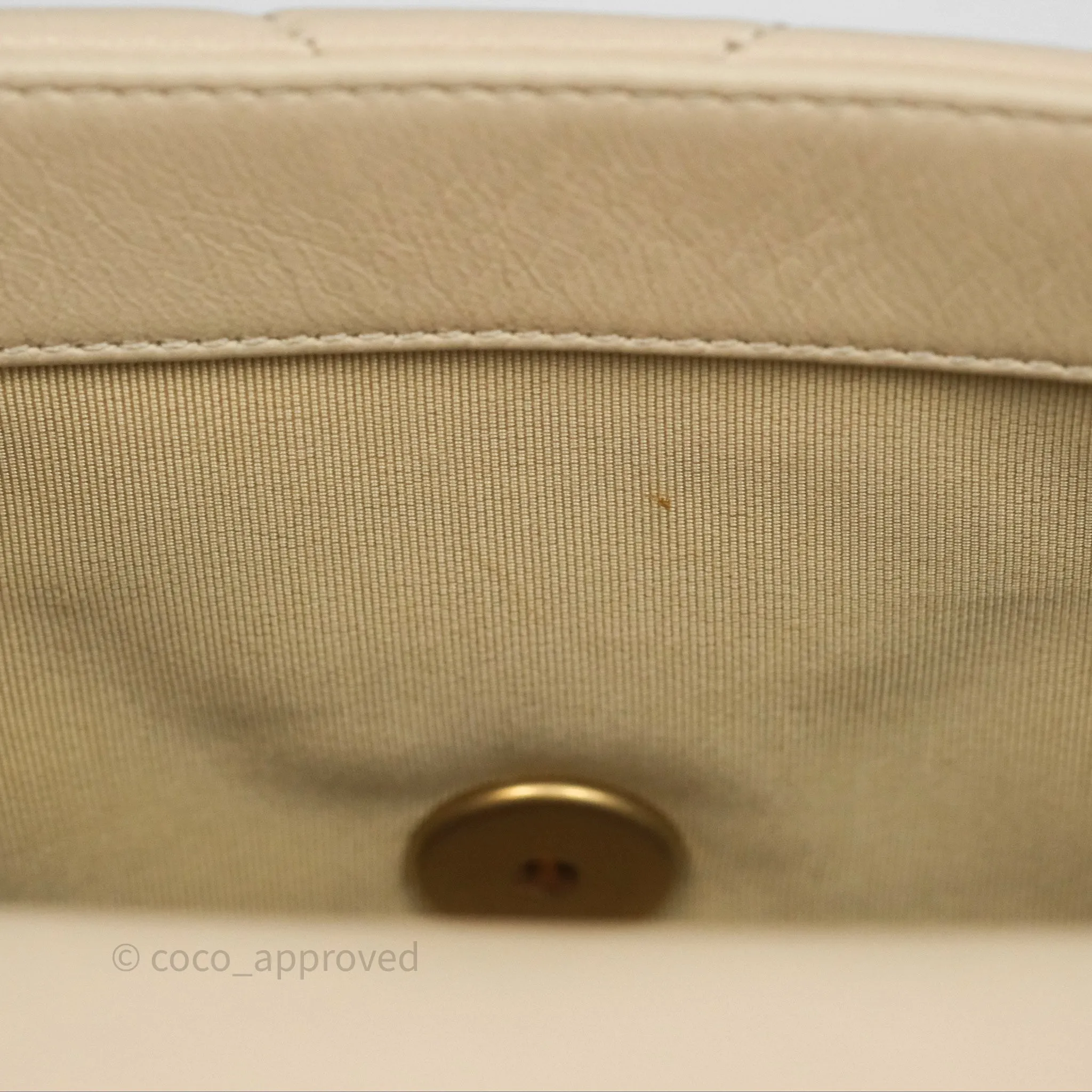 Chanel 19 Small Beige Mixed Hardware