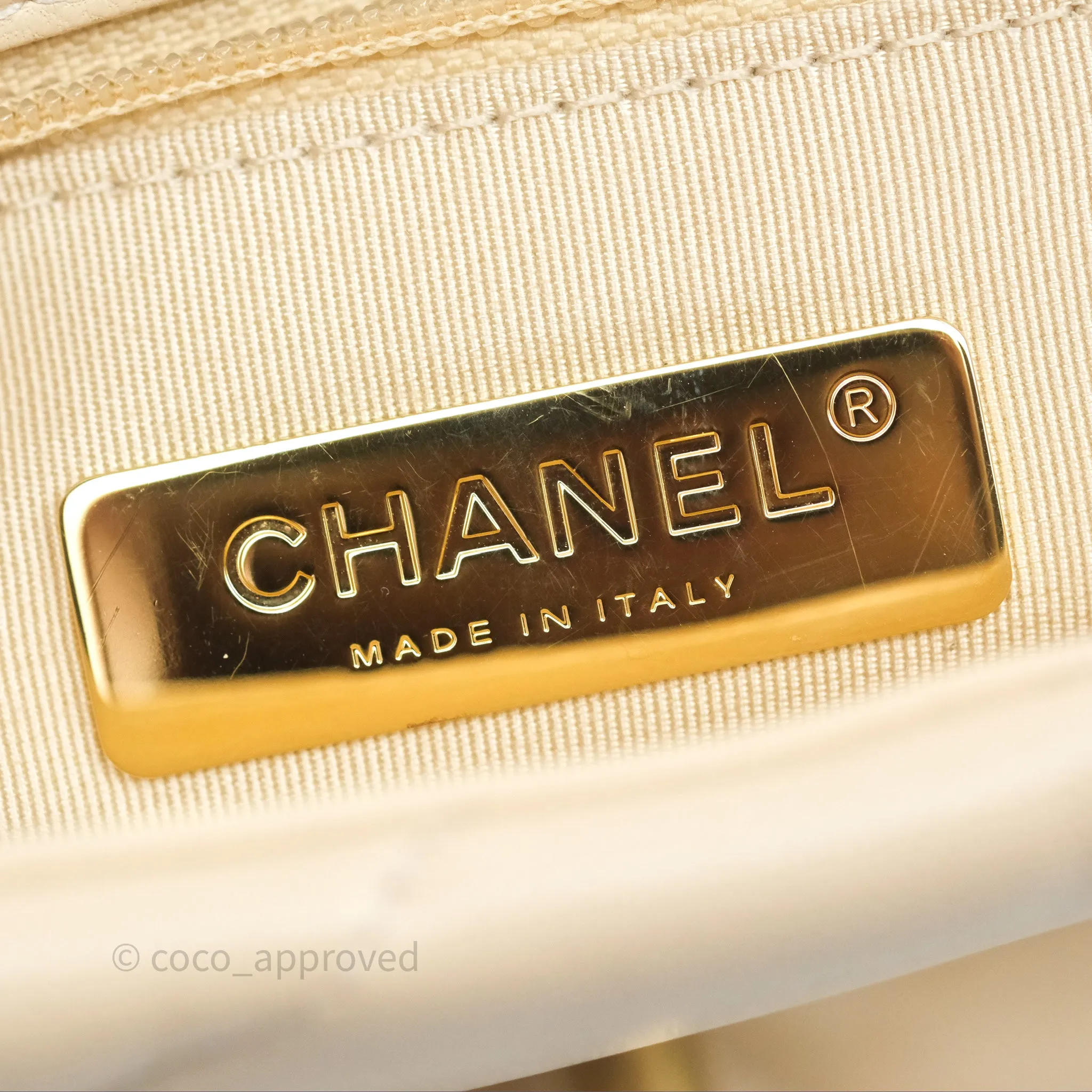 Chanel 19 Small Beige Mixed Hardware