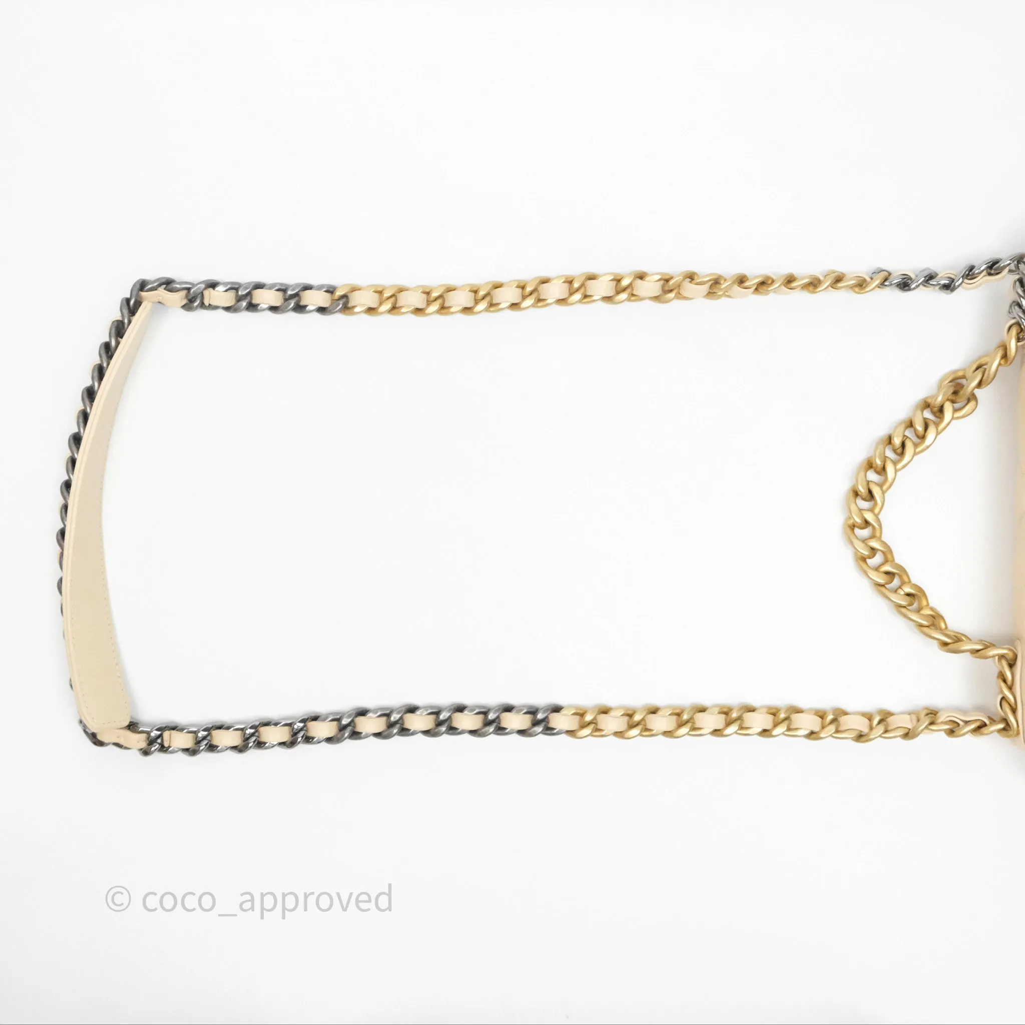 Chanel 19 Small Beige Mixed Hardware