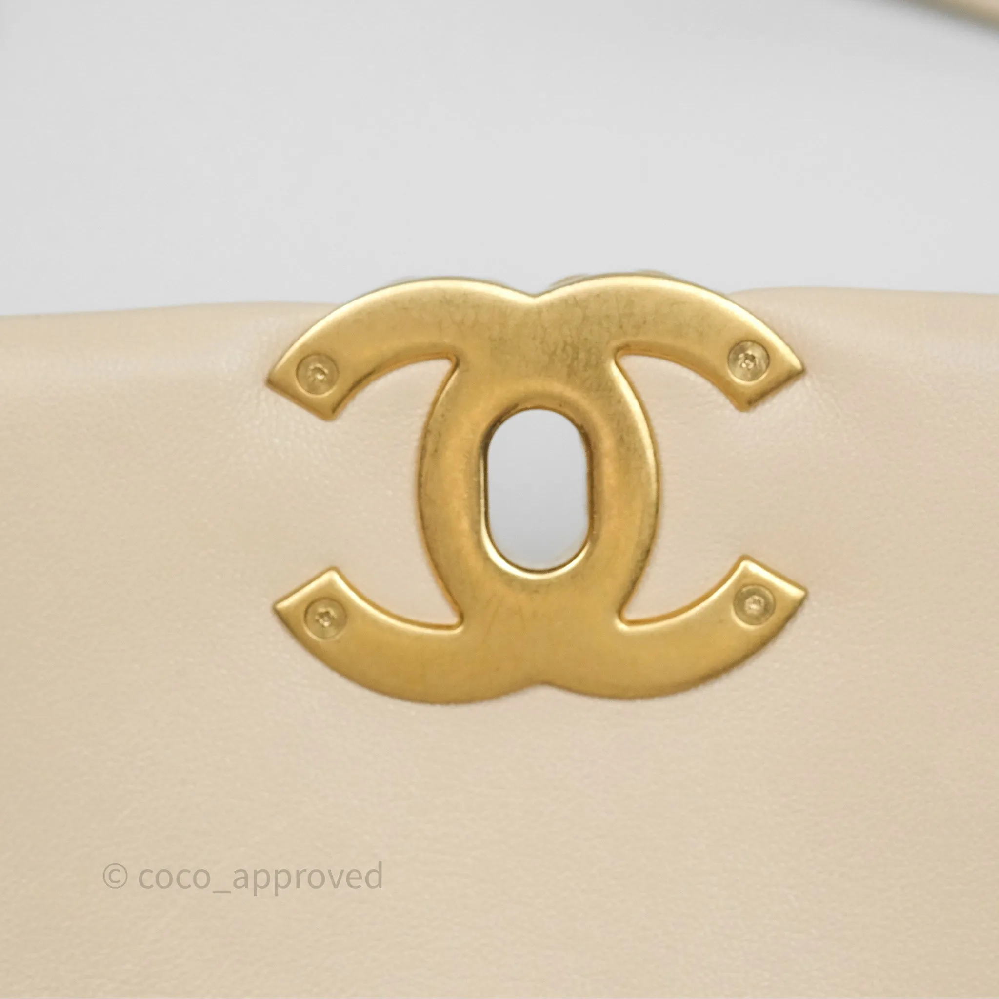 Chanel 19 Small Beige Mixed Hardware