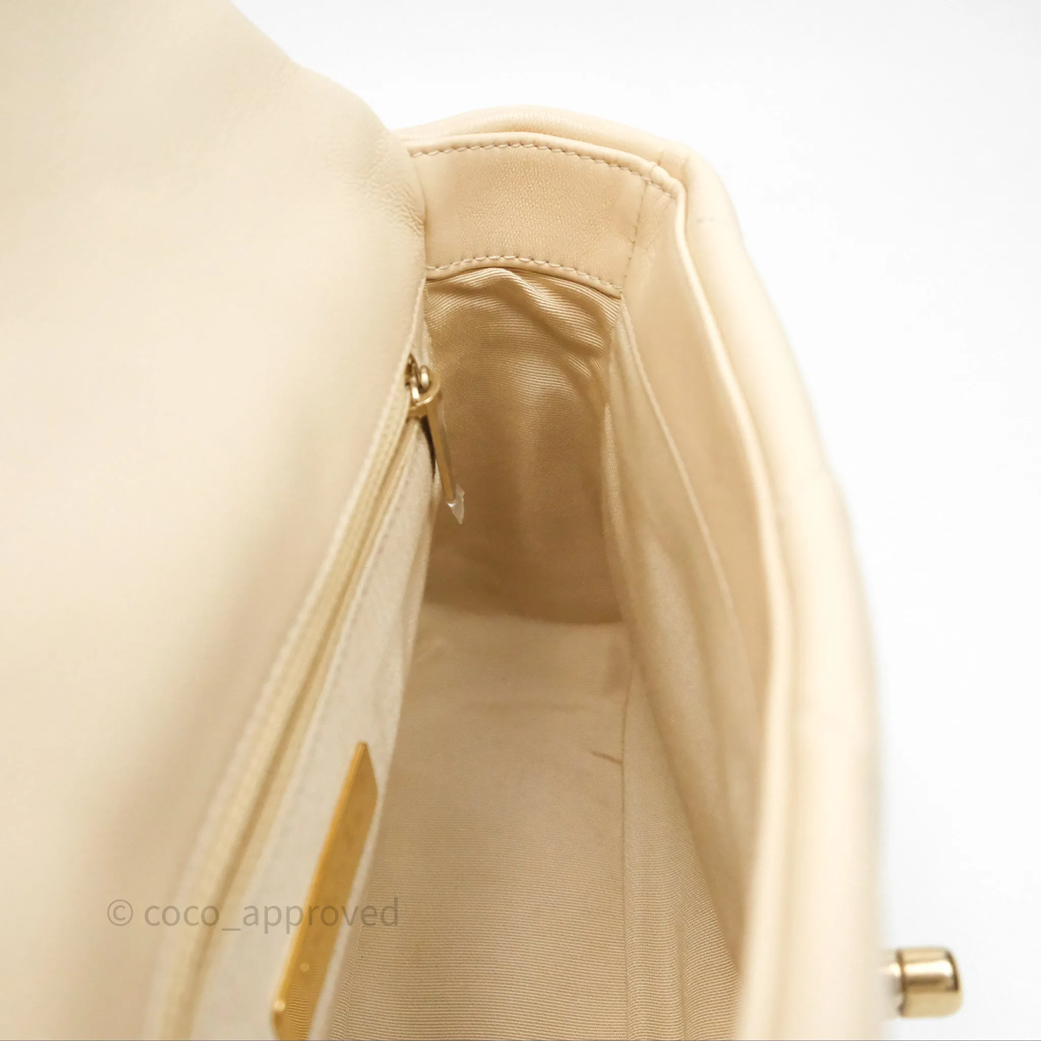 Chanel 19 Small Beige Mixed Hardware