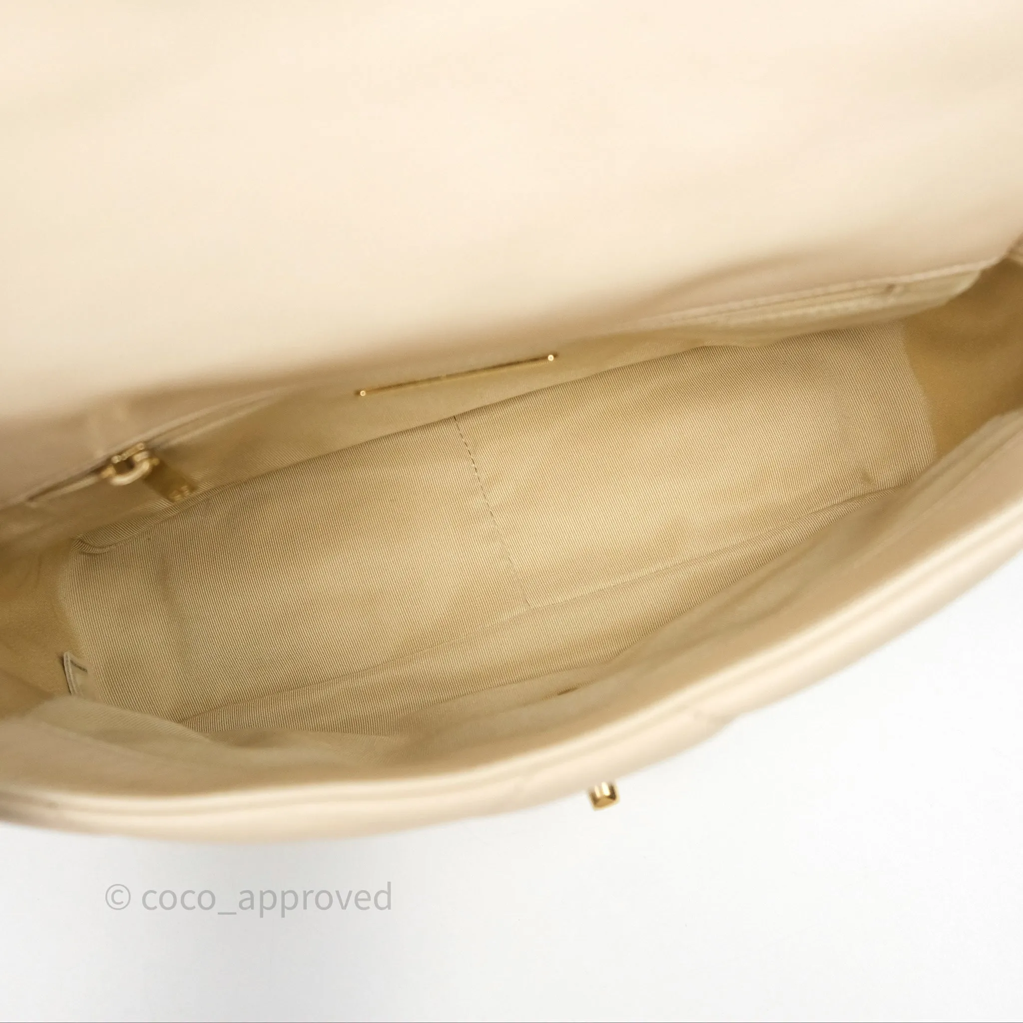 Chanel 19 Small Beige Mixed Hardware
