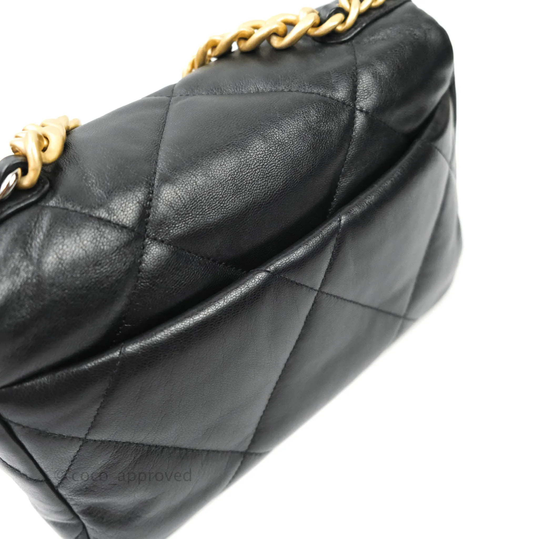 Chanel 19 Small Black Goatskin Mixed Hardware