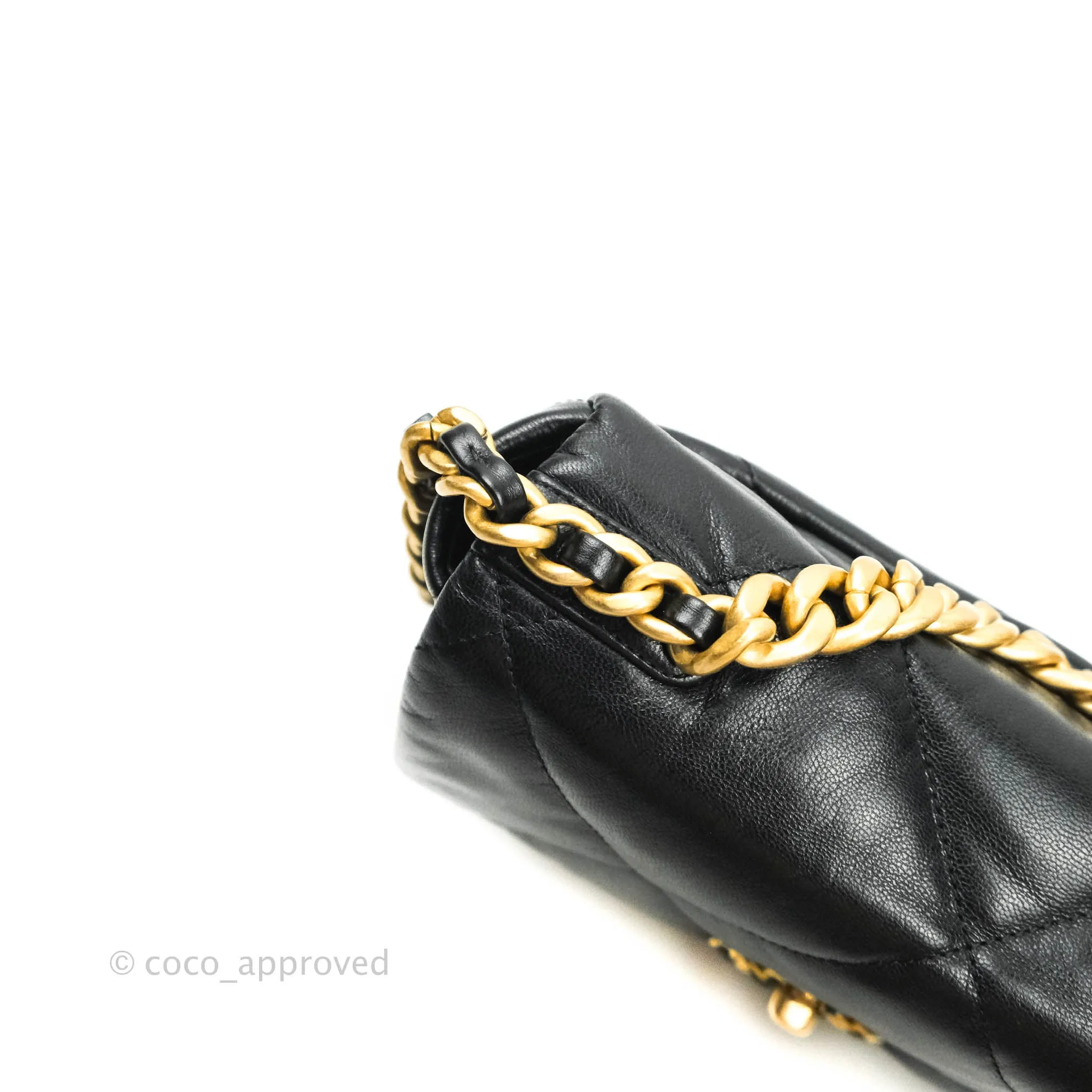 Chanel 19 Small Black Goatskin Mixed Hardware