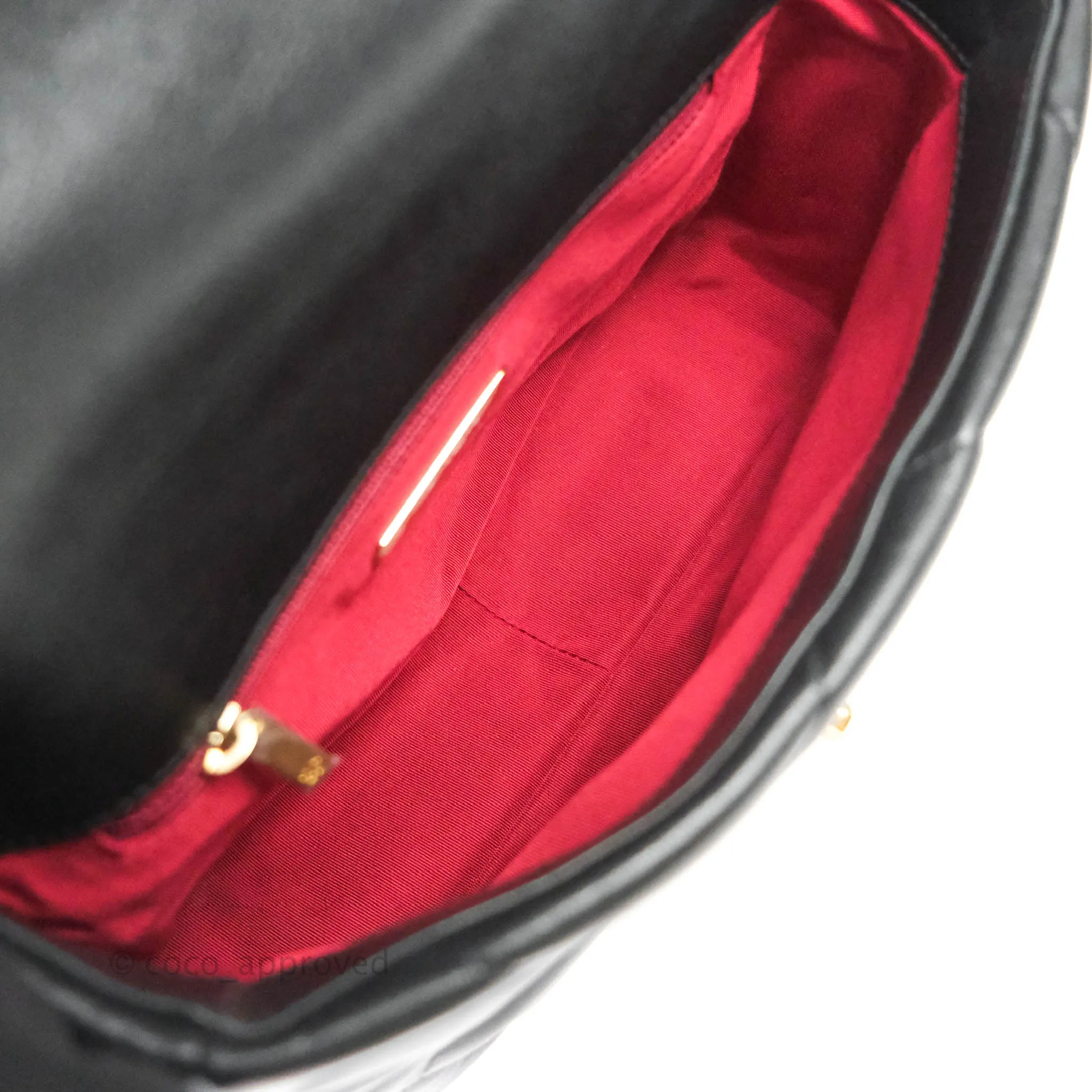 Chanel 19 Small Black Goatskin Mixed Hardware