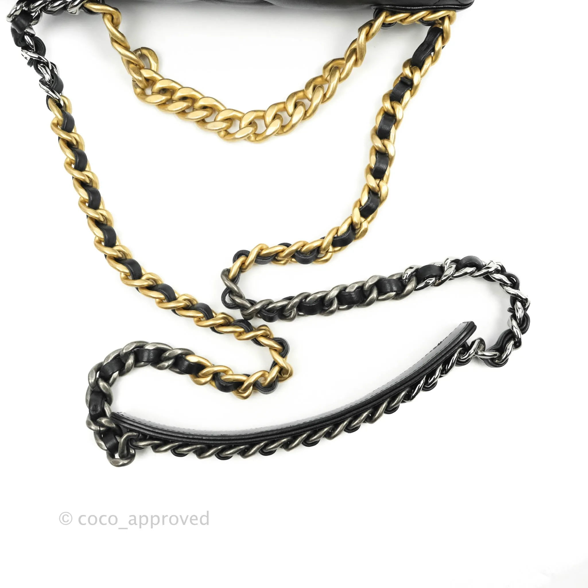 Chanel 19 Small Black Lambskin Mixed Hardware