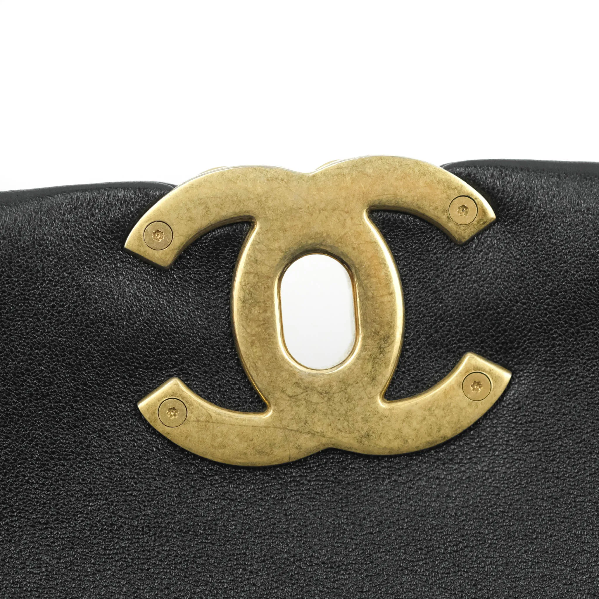 Chanel 19 Small Black Lambskin Mixed Hardware