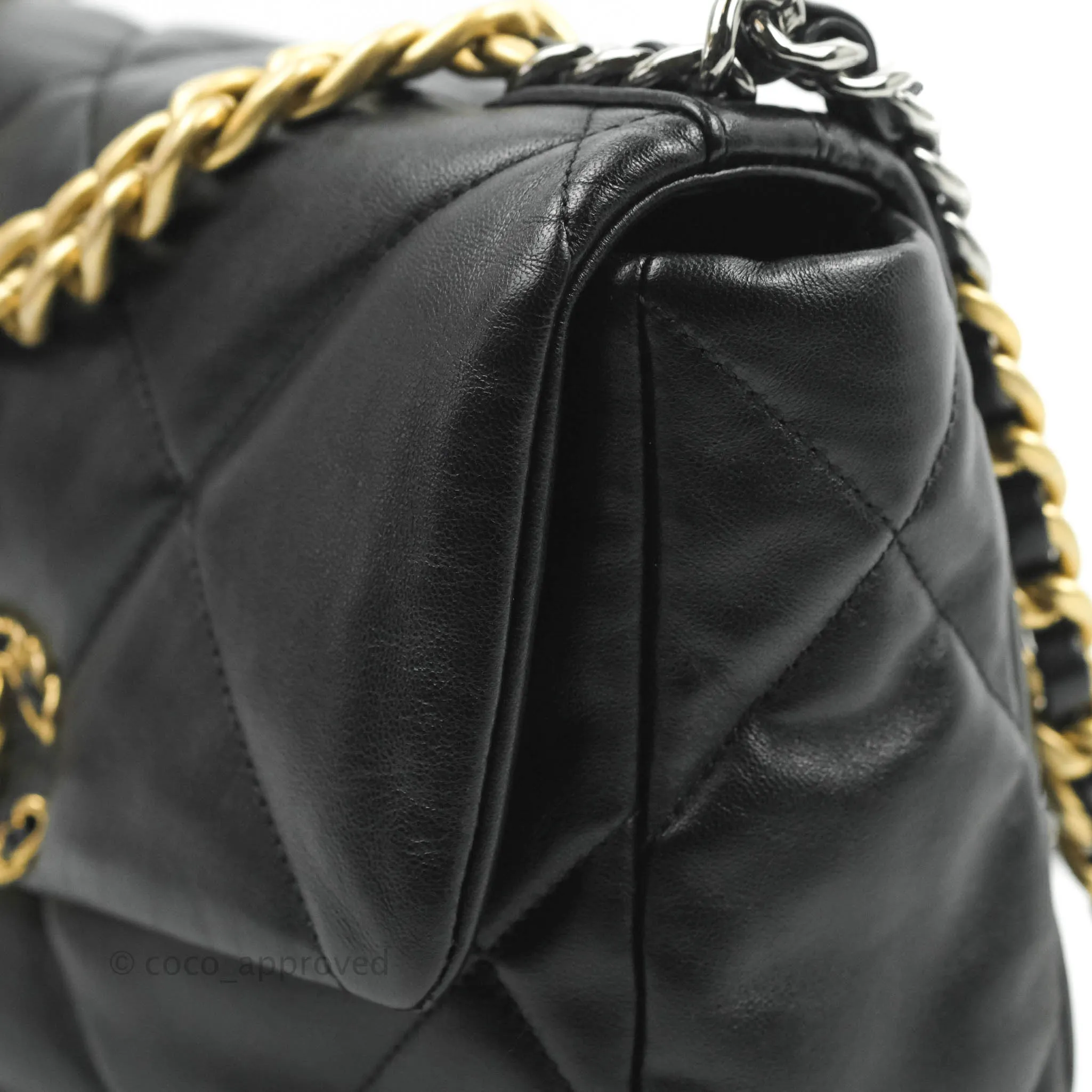 Chanel 19 Small Black Lambskin Mixed Hardware