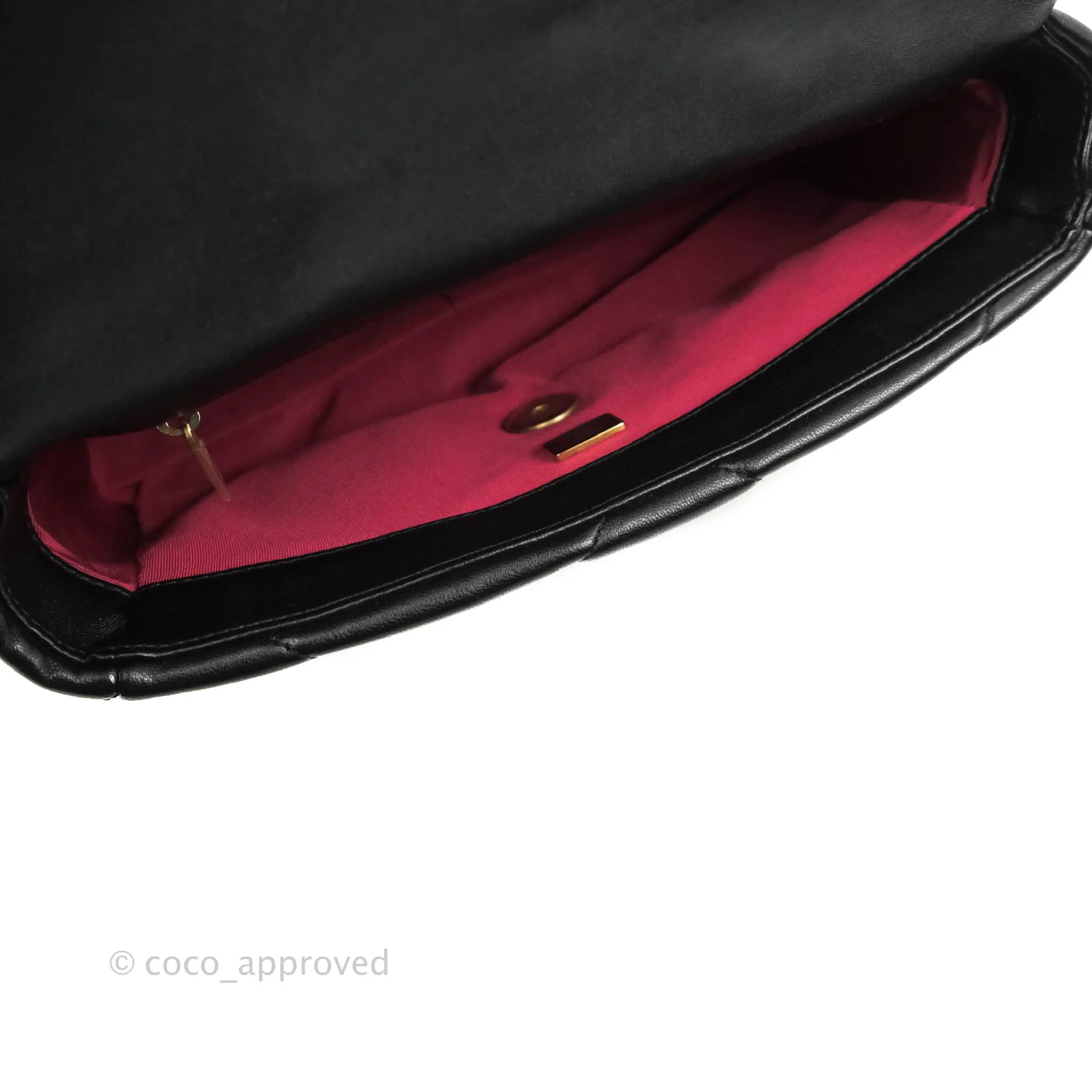 Chanel 19 Small Black Lambskin Mixed Hardware