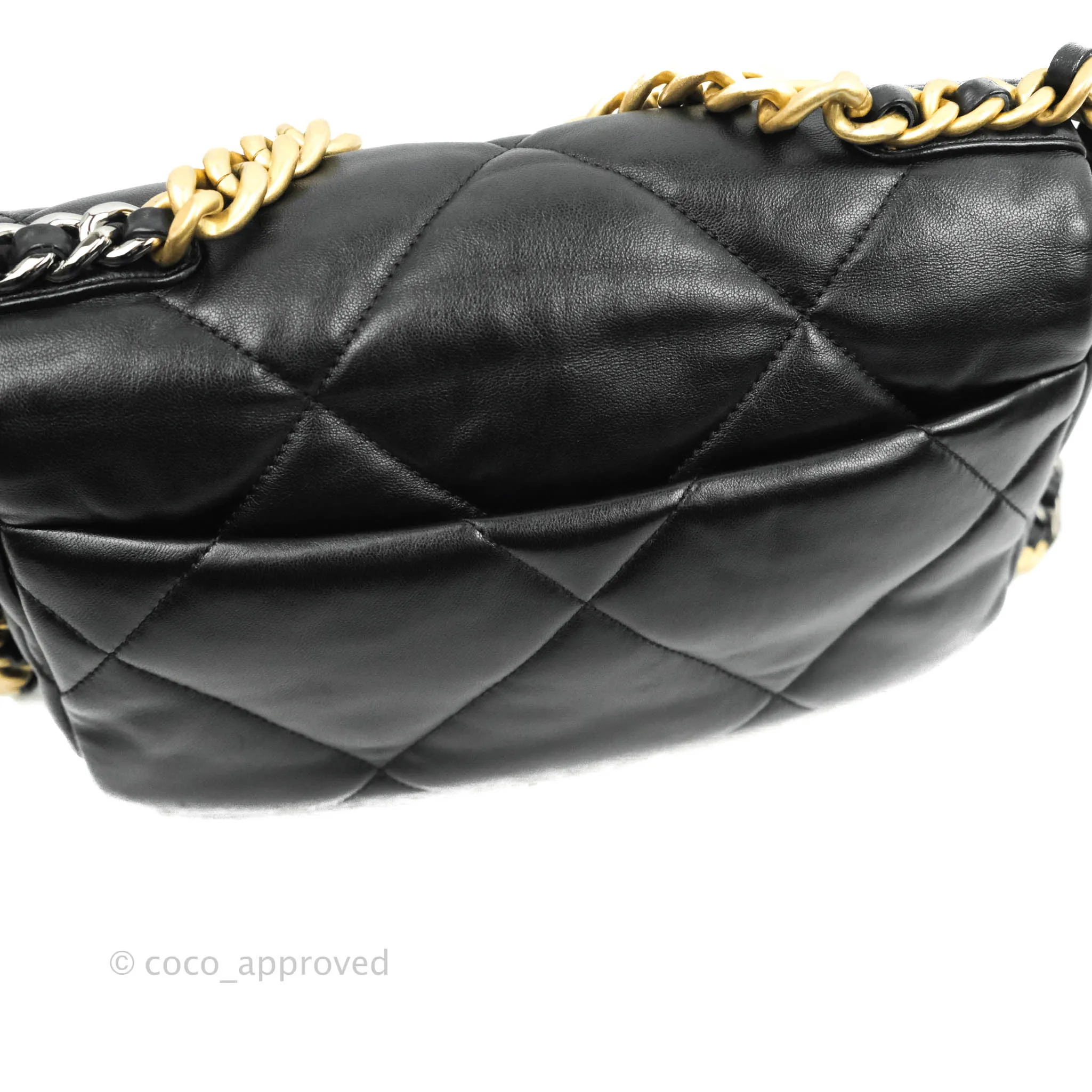 Chanel 19 Small Black Lambskin Mixed Hardware