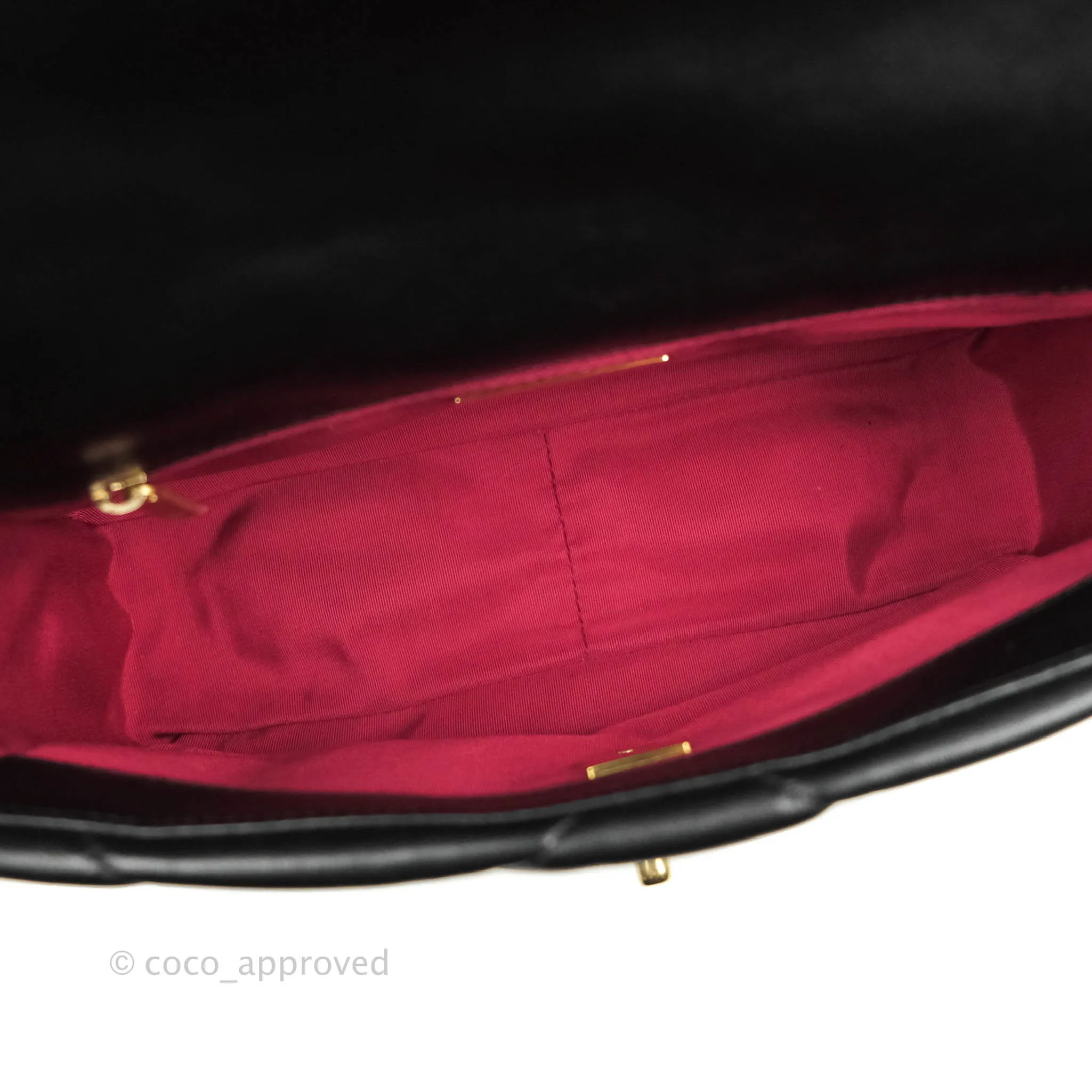 Chanel 19 Small Black Lambskin Mixed Hardware