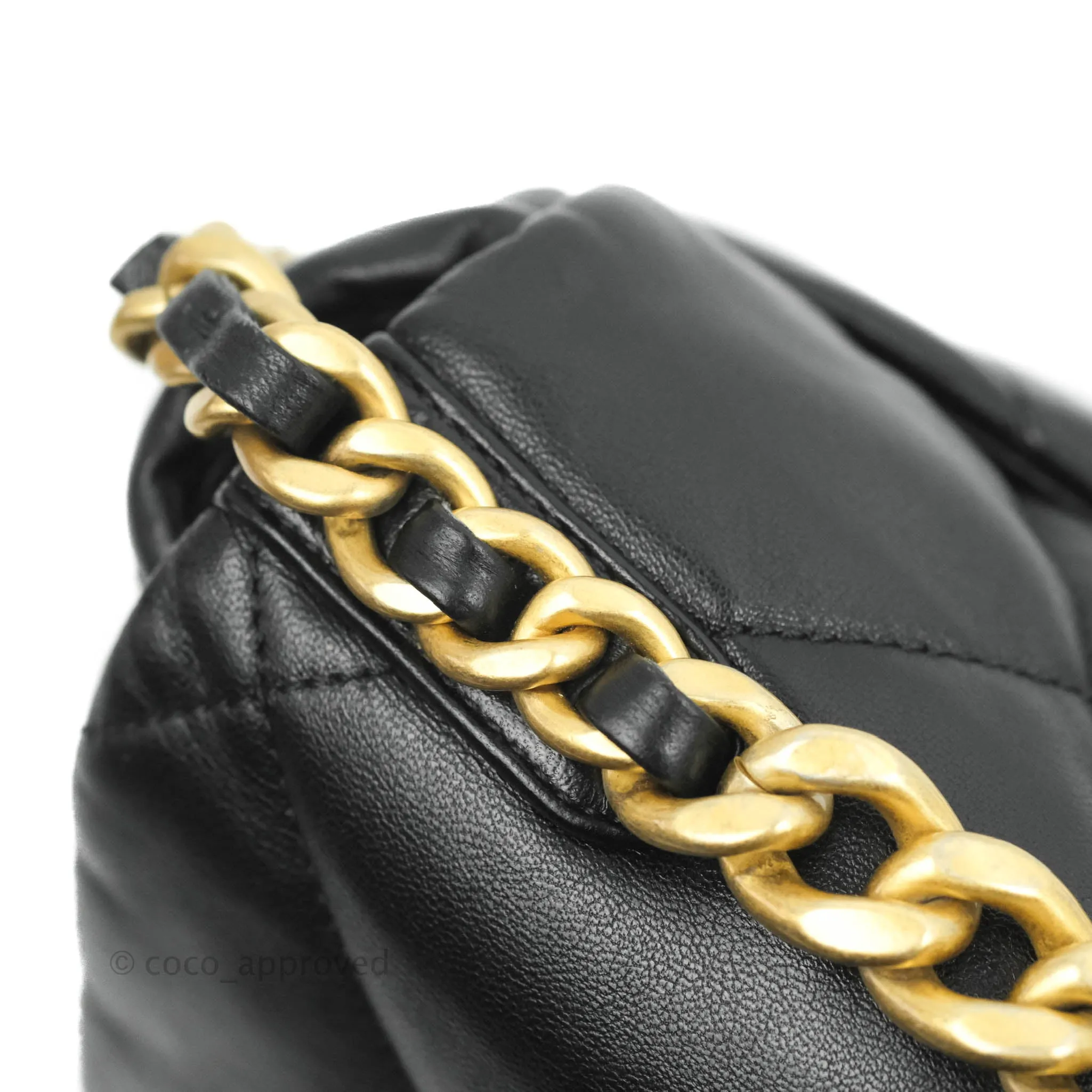 Chanel 19 Small Black Lambskin Mixed Hardware