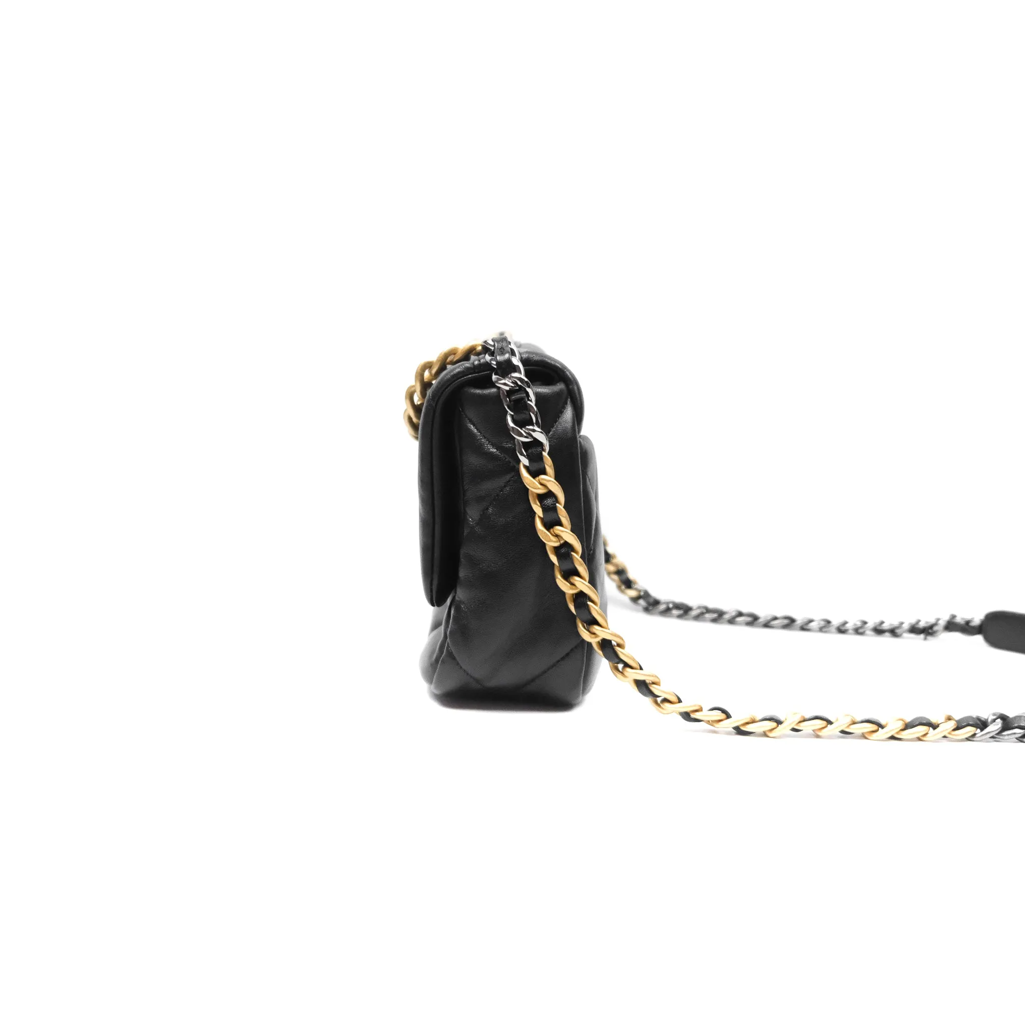 Chanel 19 Small Black Mixed Hardware