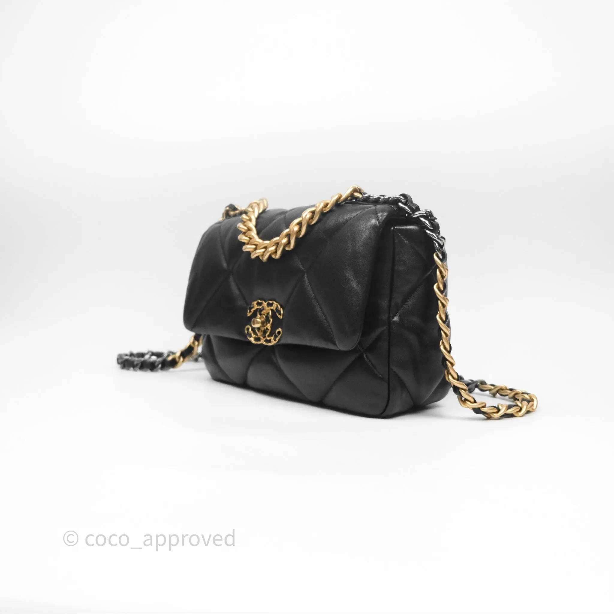 Chanel 19 Small Black Mixed Hardware