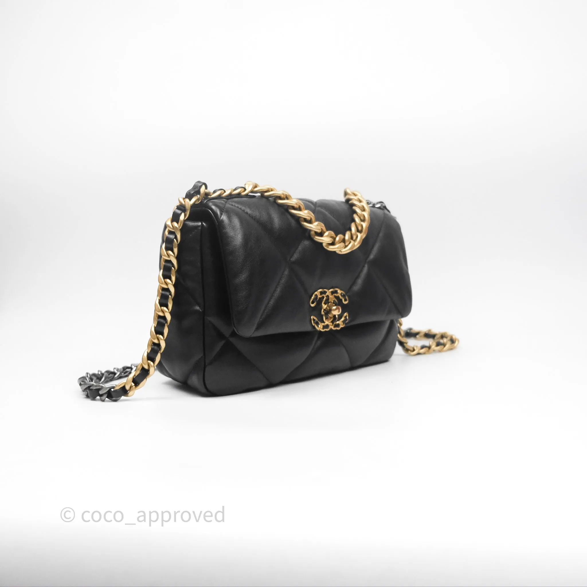Chanel 19 Small Black Mixed Hardware