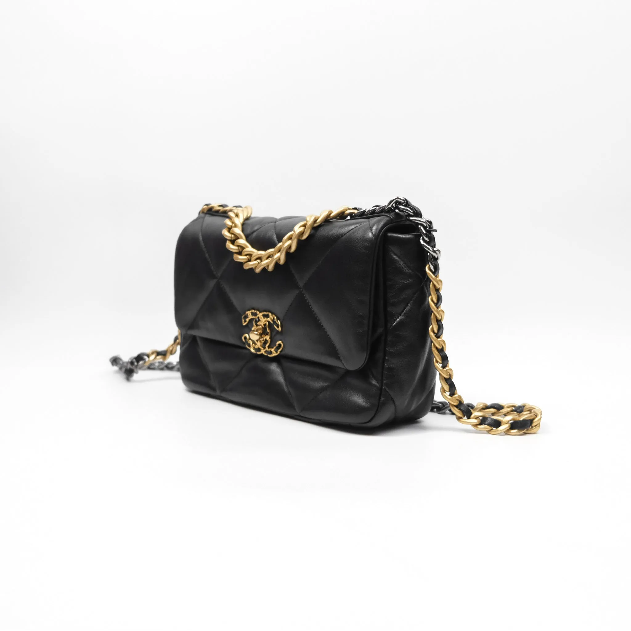 Chanel 19 Small Black Mixed Hardware