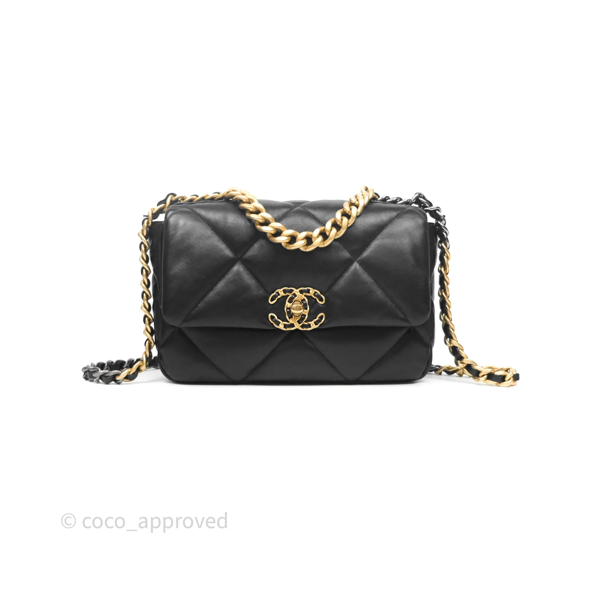 Chanel 19 Small Black Mixed Hardware