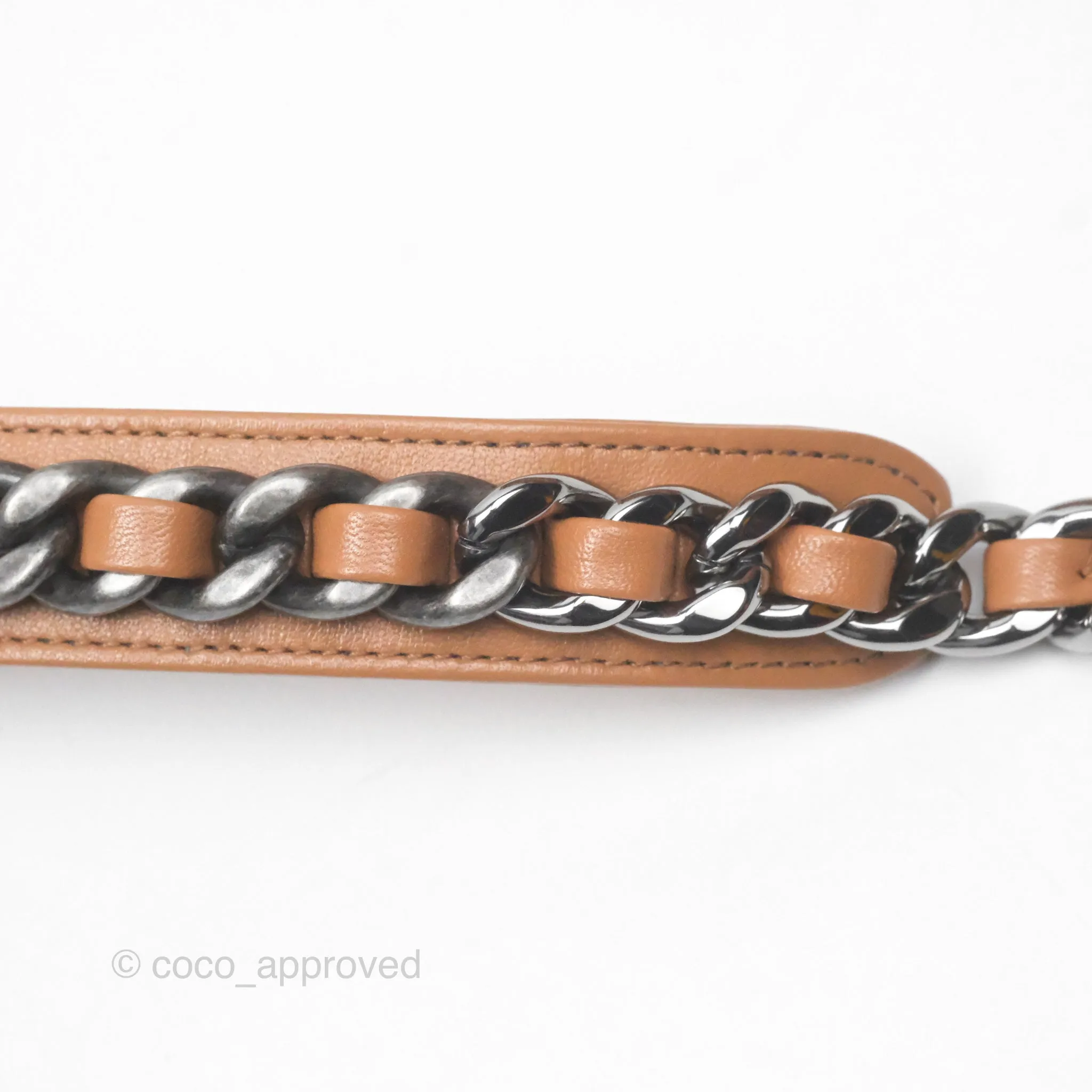 Chanel 19 Small Caramel Brown Mixed Hardware 21A