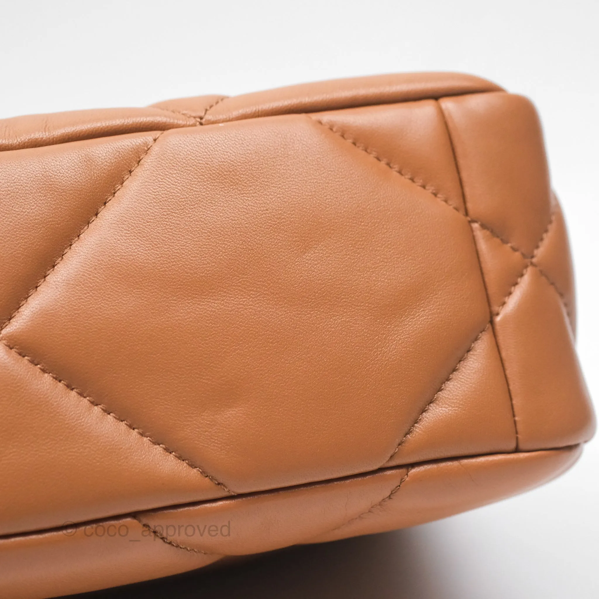 Chanel 19 Small Caramel Brown Mixed Hardware 21A