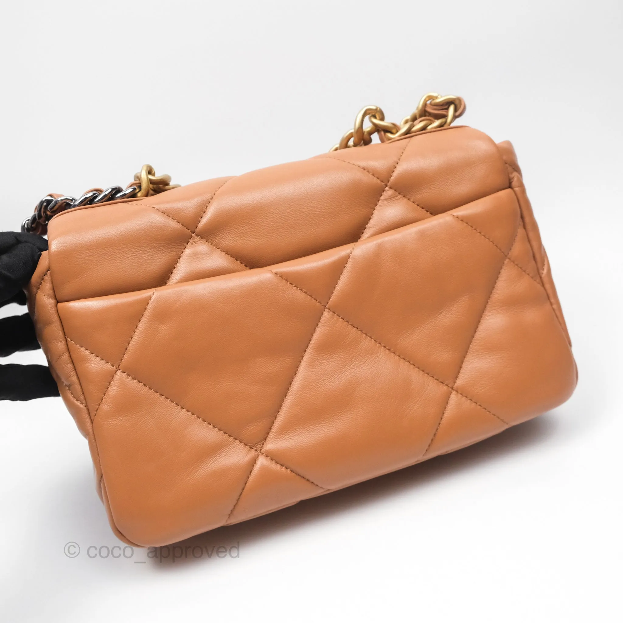 Chanel 19 Small Caramel Brown Mixed Hardware 21A