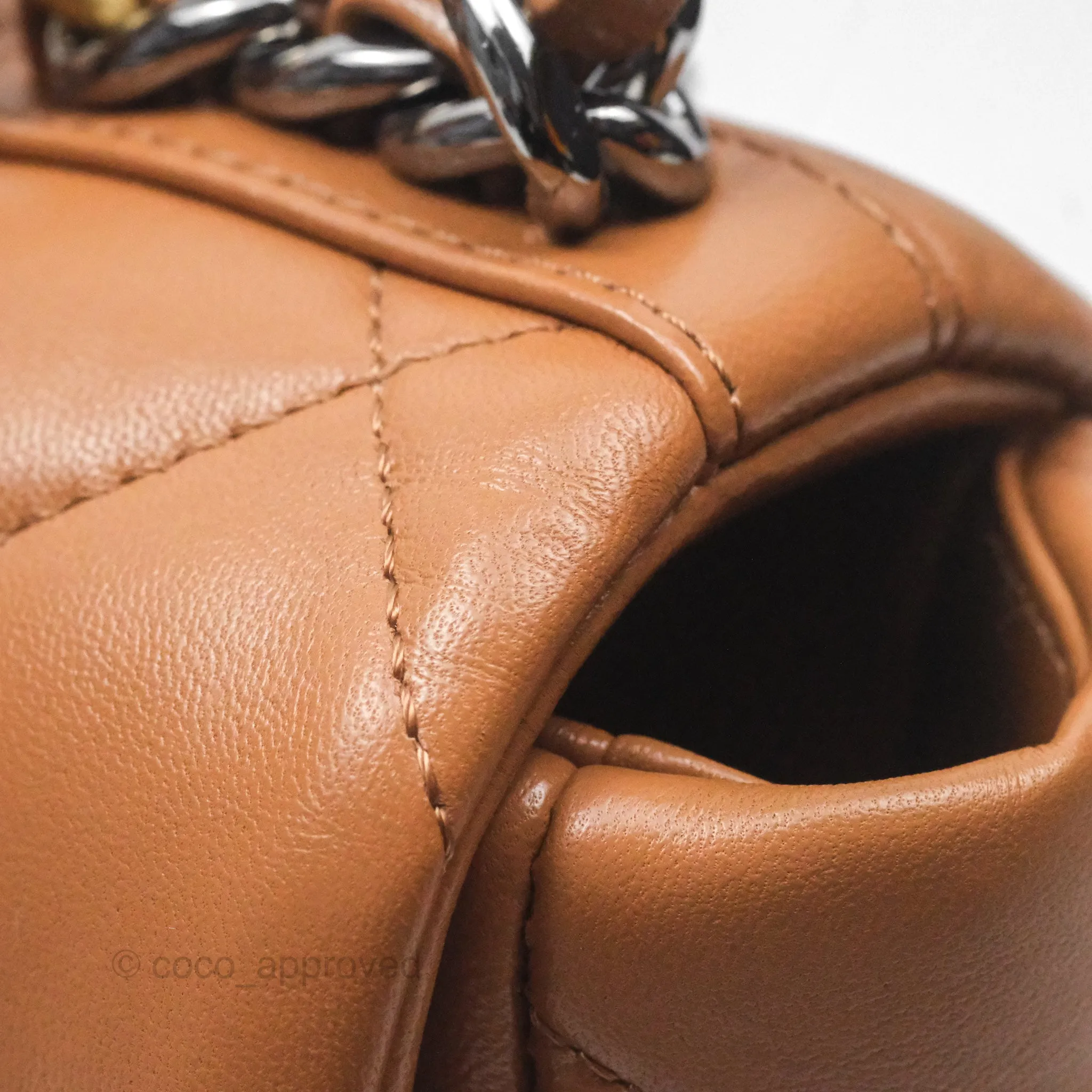 Chanel 19 Small Caramel Brown Mixed Hardware 21A