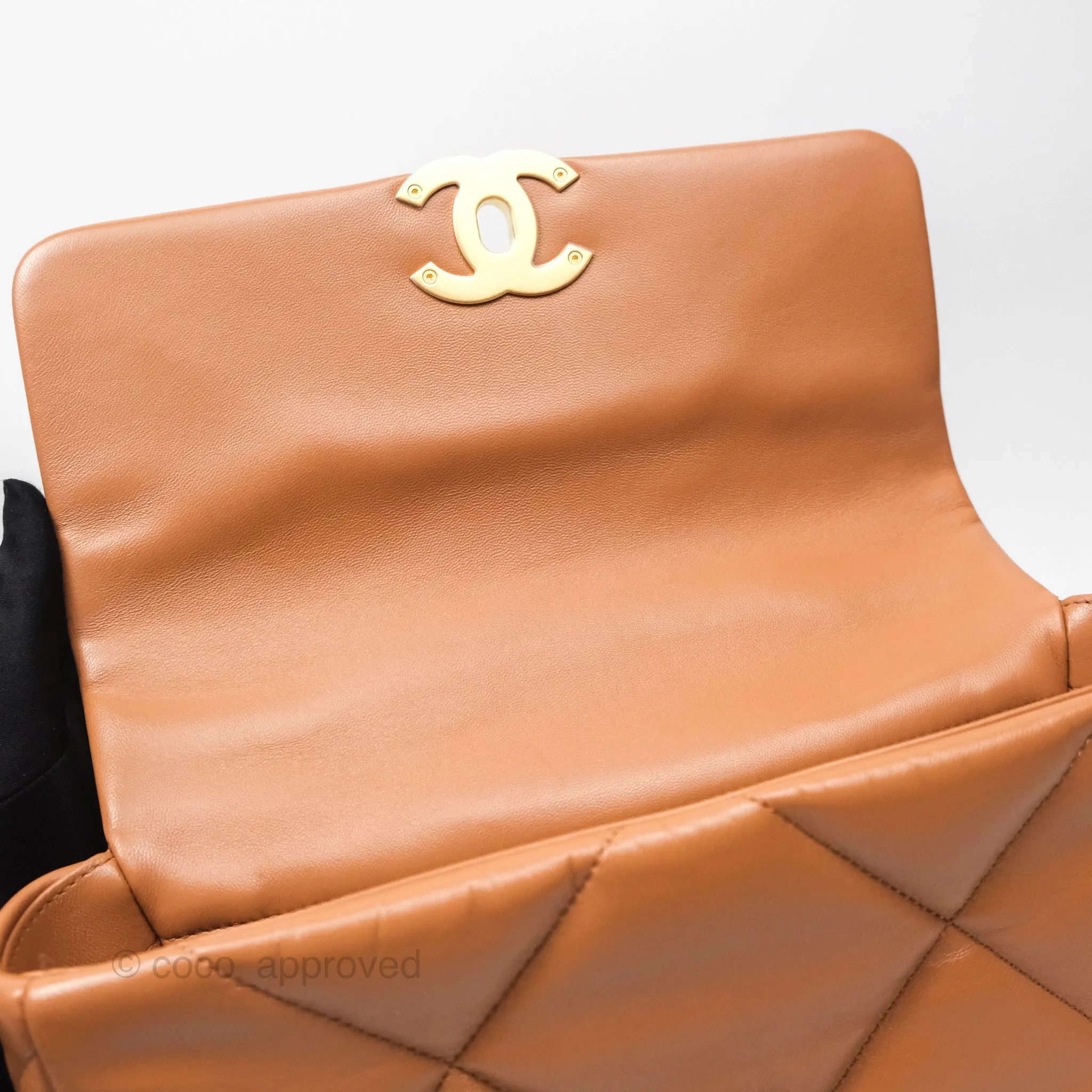 Chanel 19 Small Caramel Brown Mixed Hardware 21A