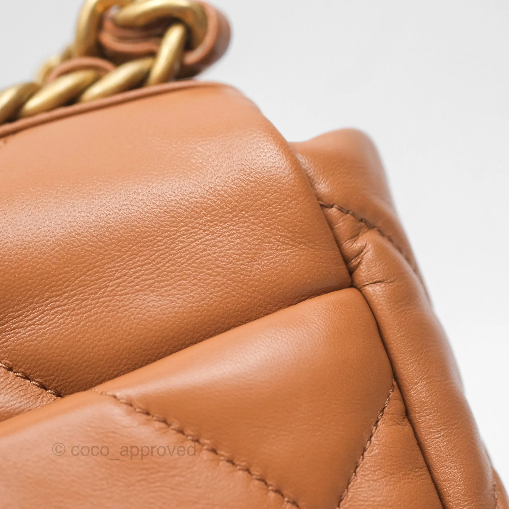 Chanel 19 Small Caramel Brown Mixed Hardware 21A