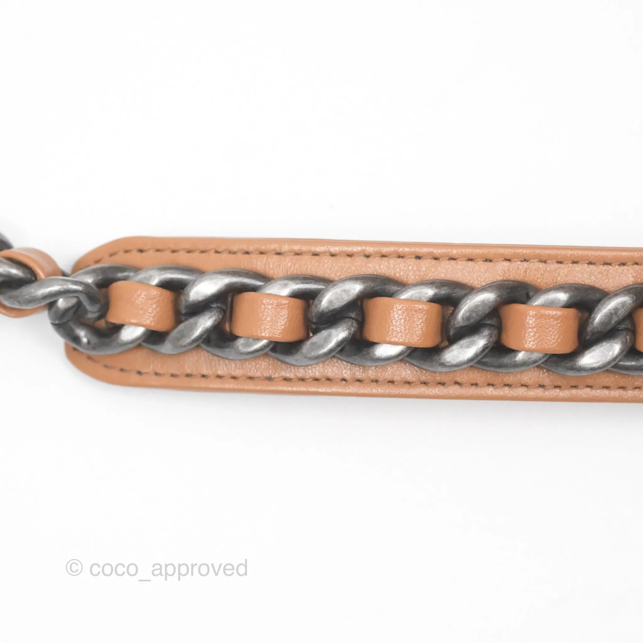 Chanel 19 Small Caramel Brown Mixed Hardware 21A
