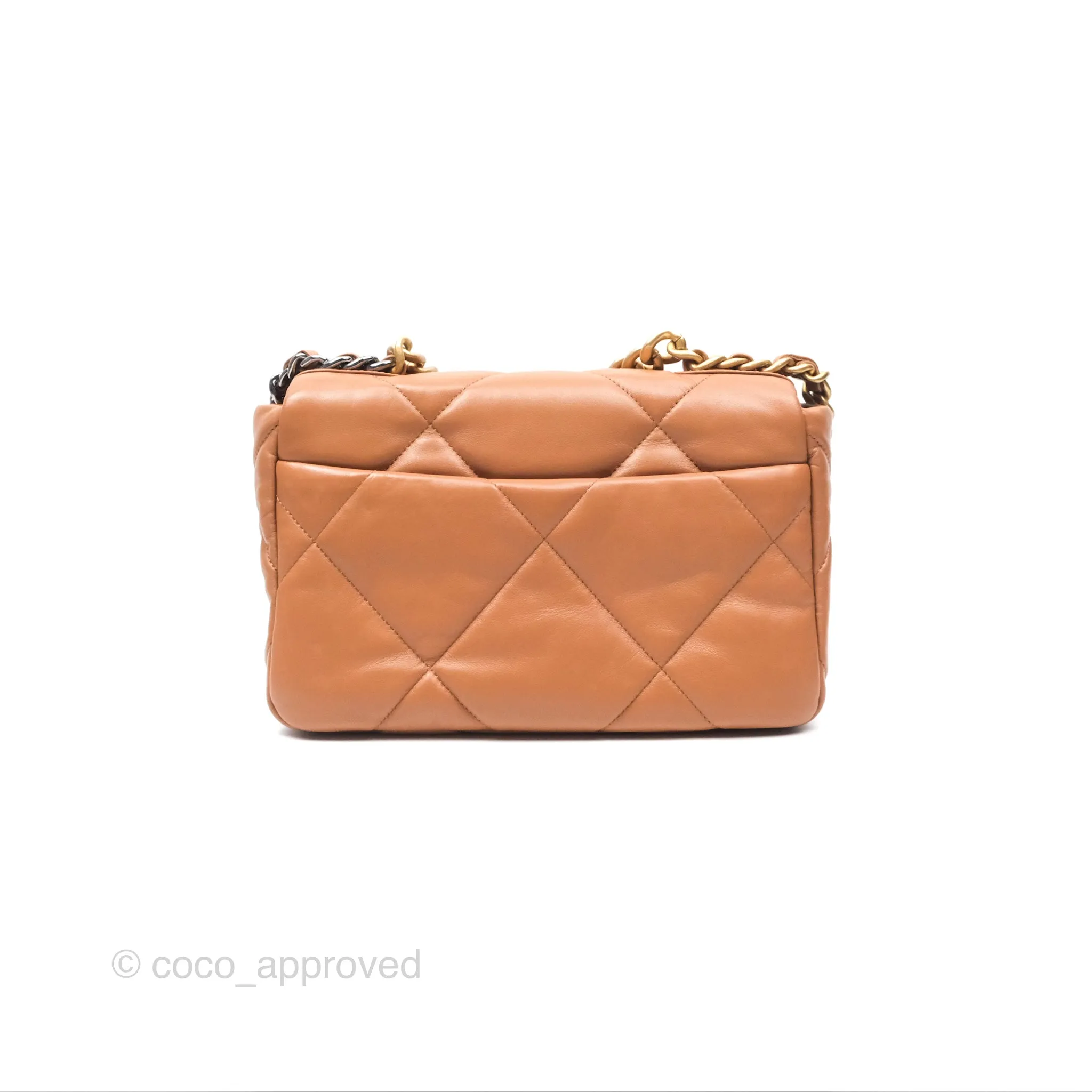 Chanel 19 Small Caramel Brown Mixed Hardware 21A