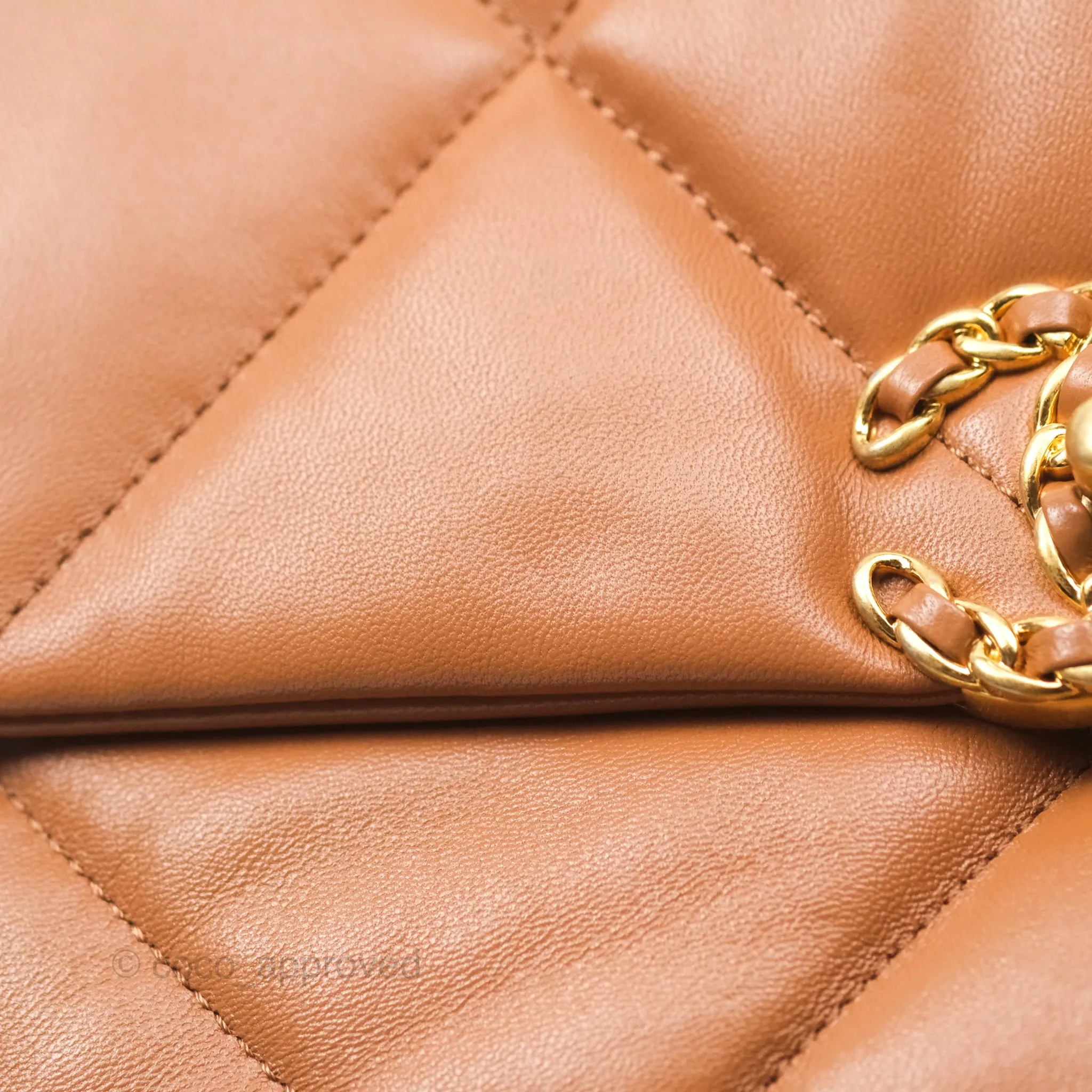 Chanel 19 Small Caramel Brown Mixed Hardware 21A
