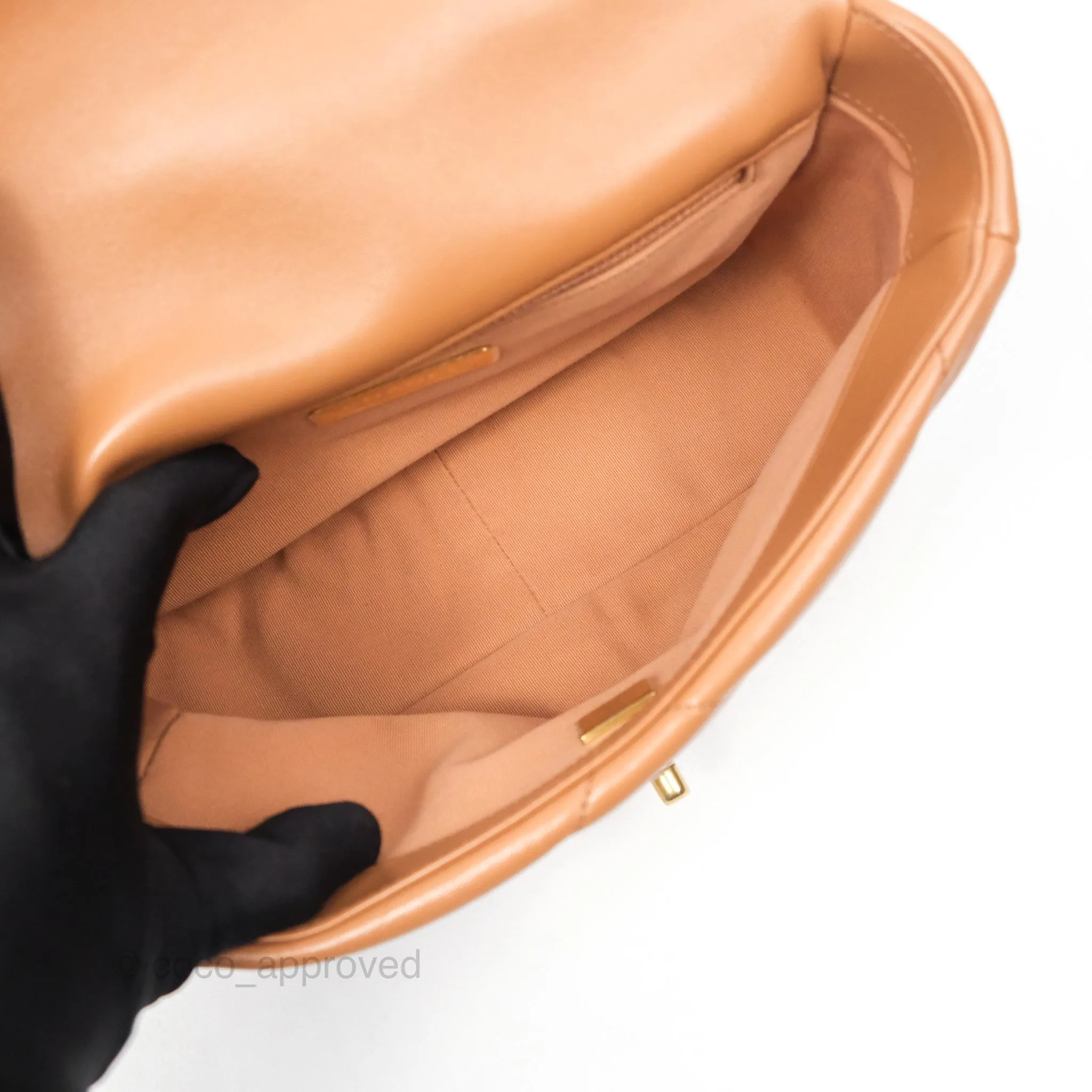 Chanel 19 Small Caramel Brown Mixed Hardware 21A