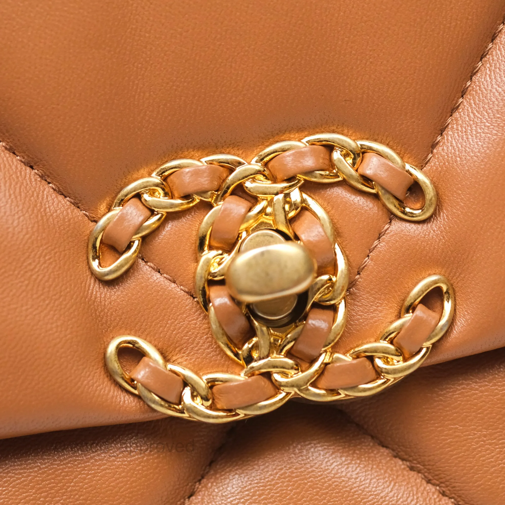 Chanel 19 Small Caramel Brown Mixed Hardware 21A