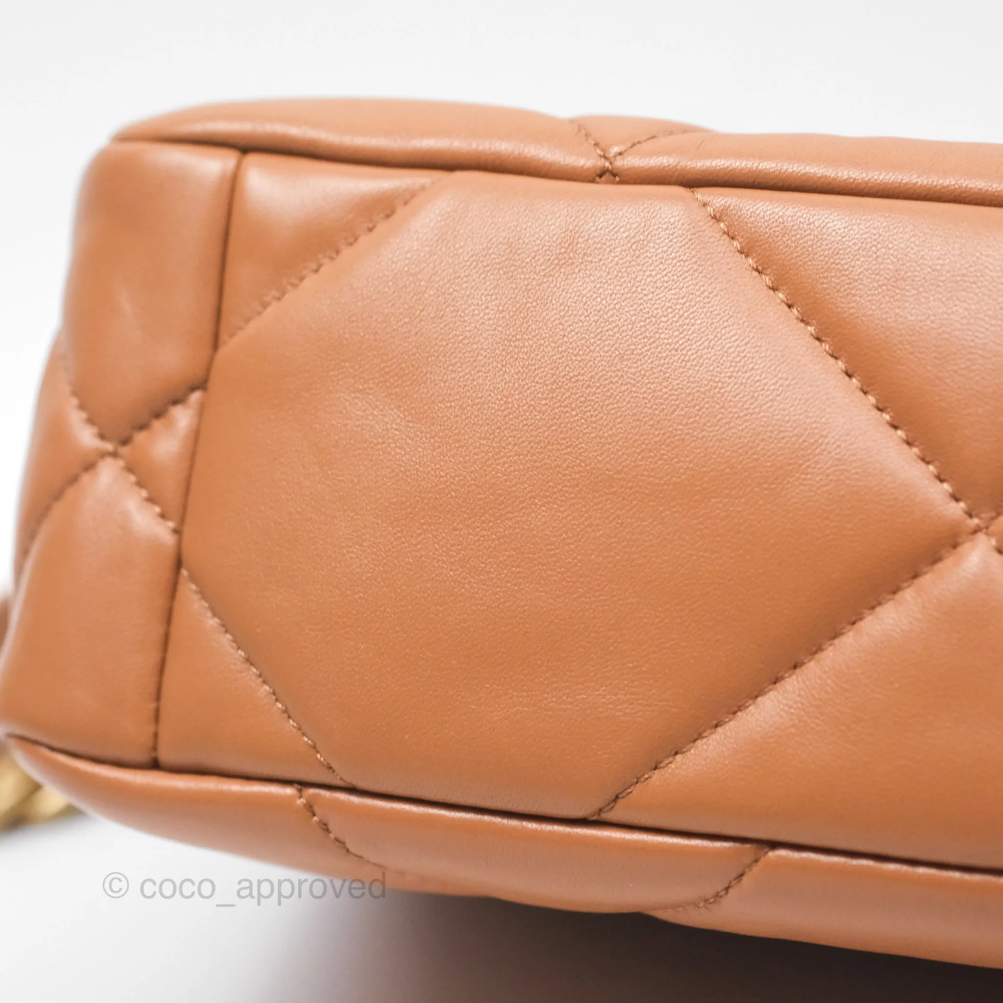 Chanel 19 Small Caramel Brown Mixed Hardware 21A