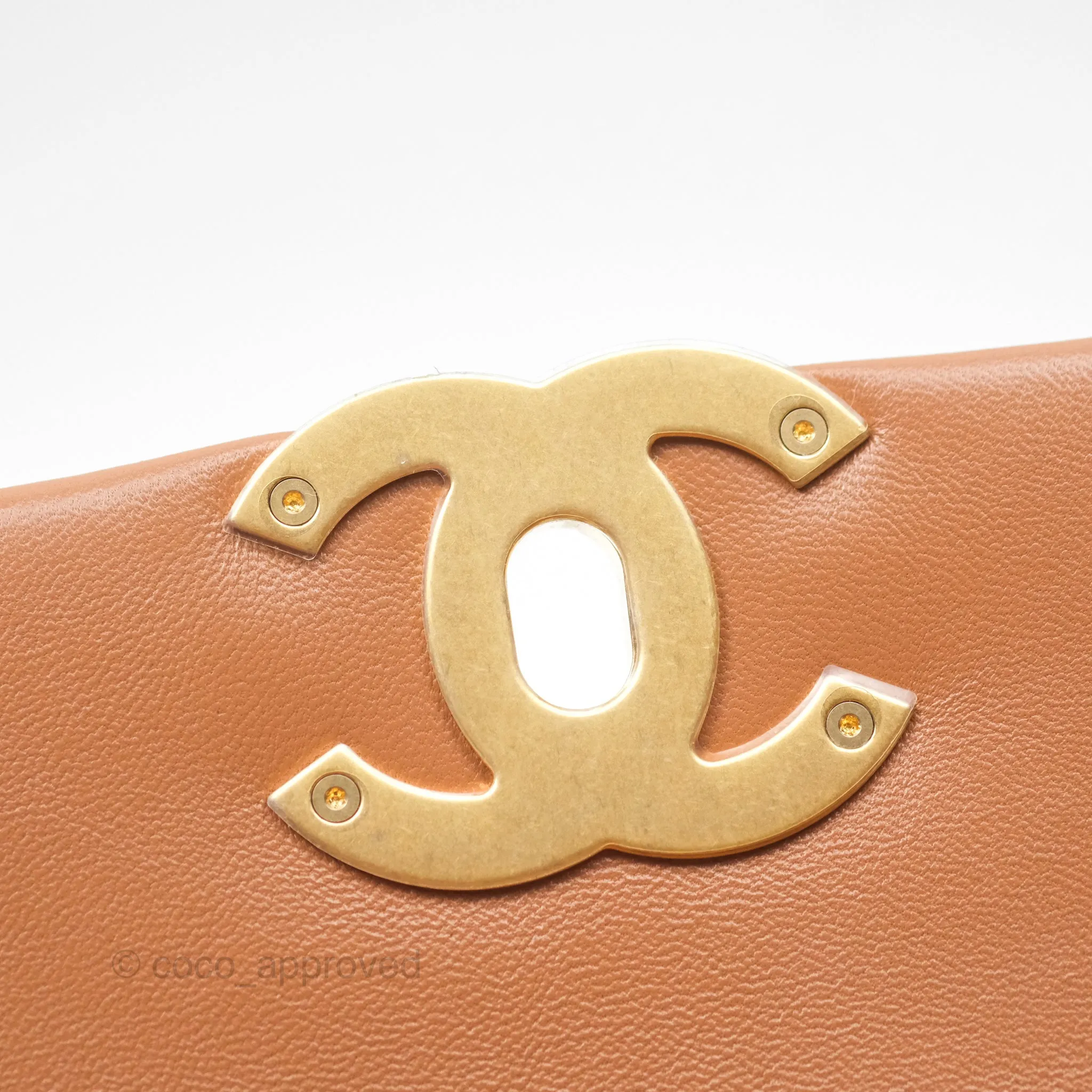 Chanel 19 Small Caramel Brown Mixed Hardware 21A