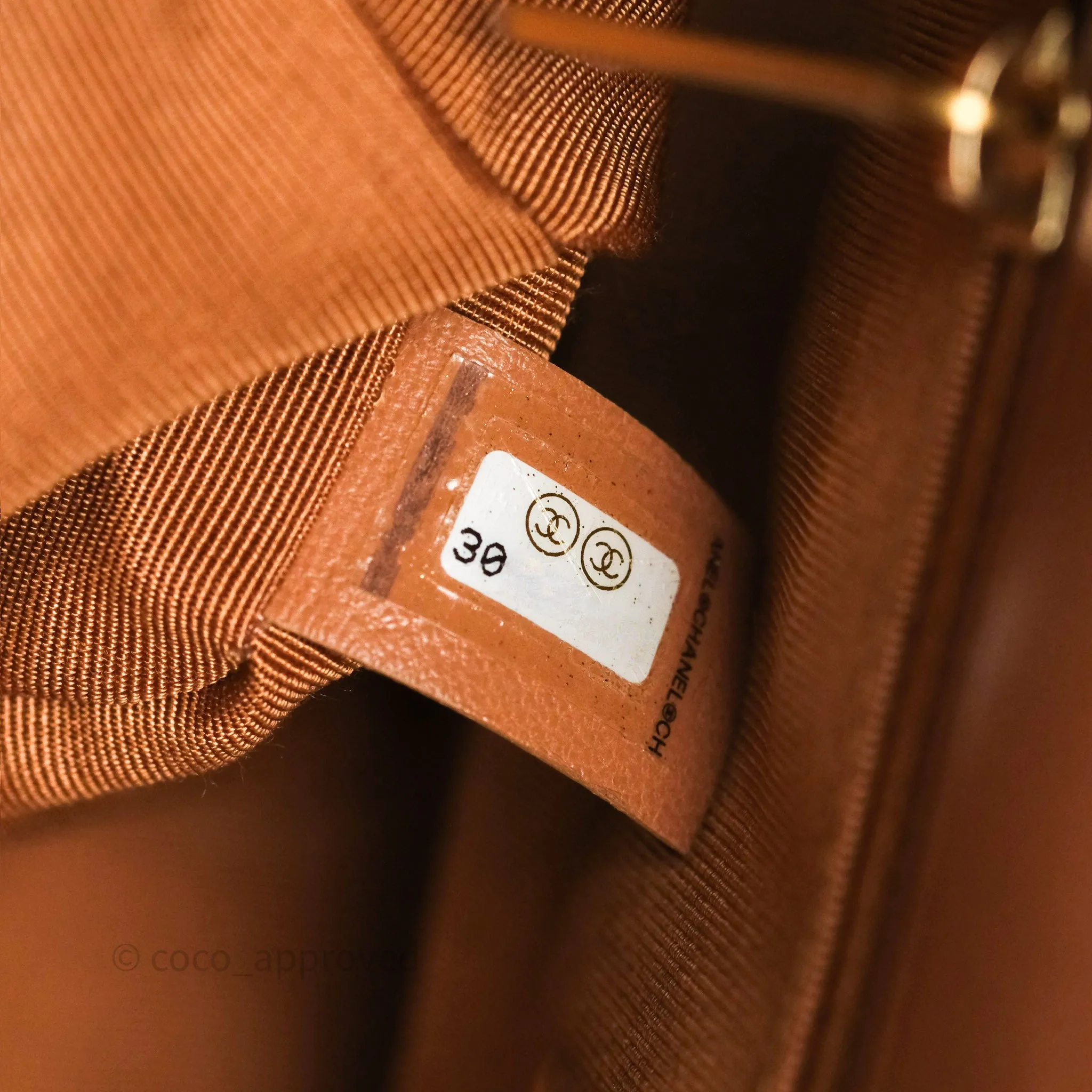 Chanel 19 Small Caramel Dark Beige Brown Mixed Hardware