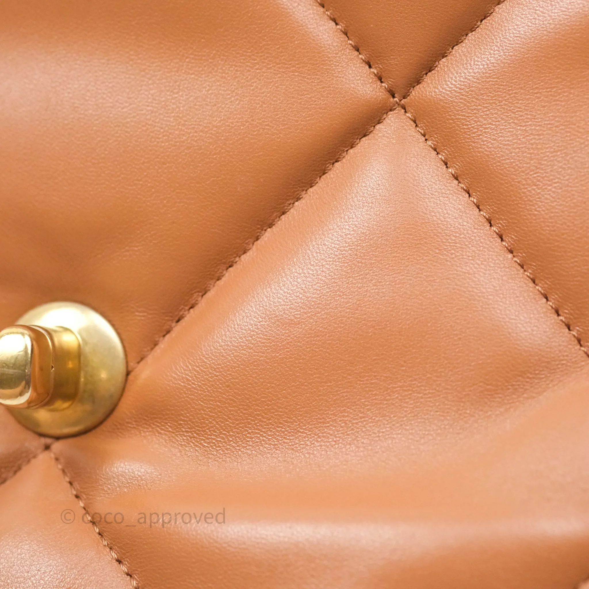 Chanel 19 Small Caramel Dark Beige Brown Mixed Hardware