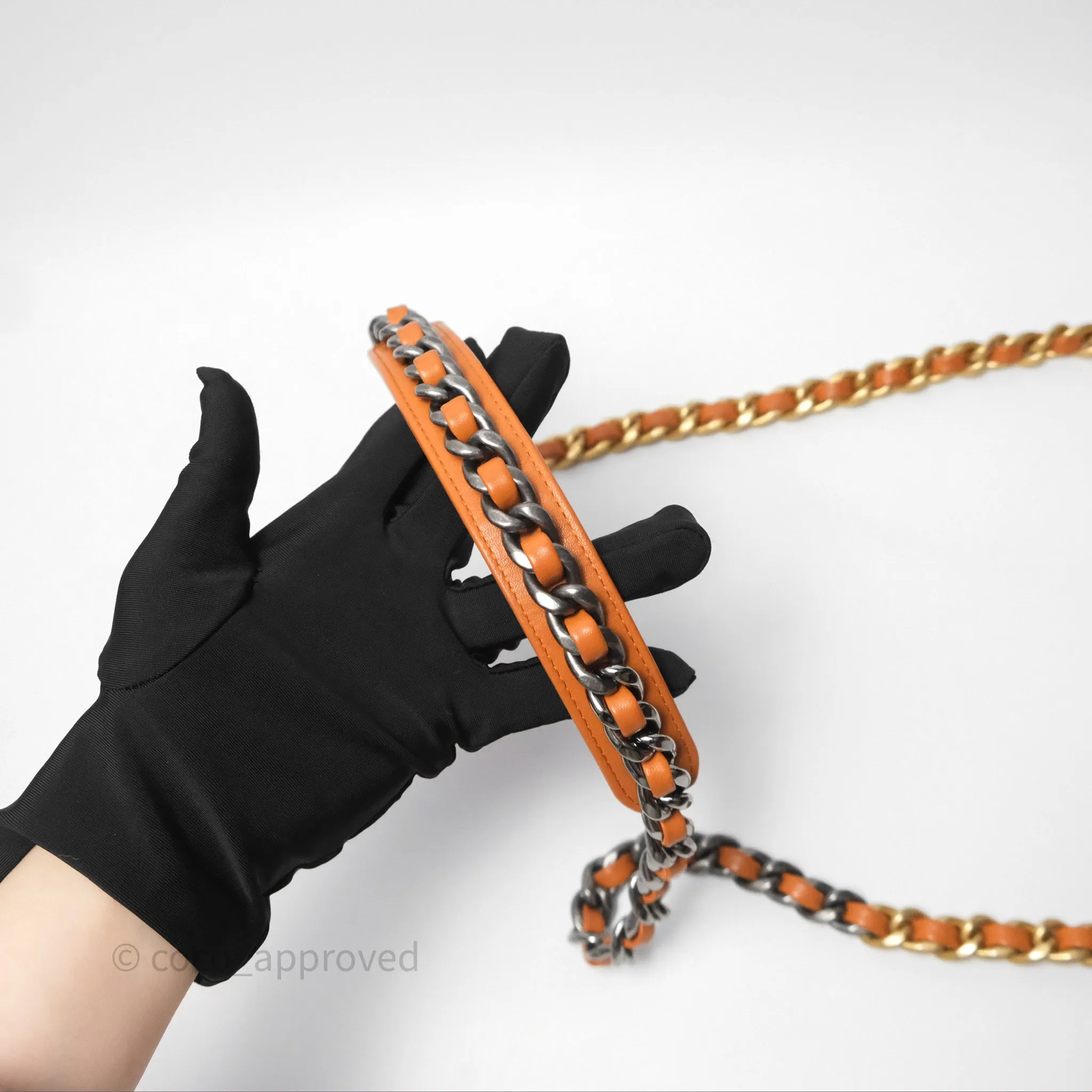 Chanel 19 Small Caramel Mixed Hardware