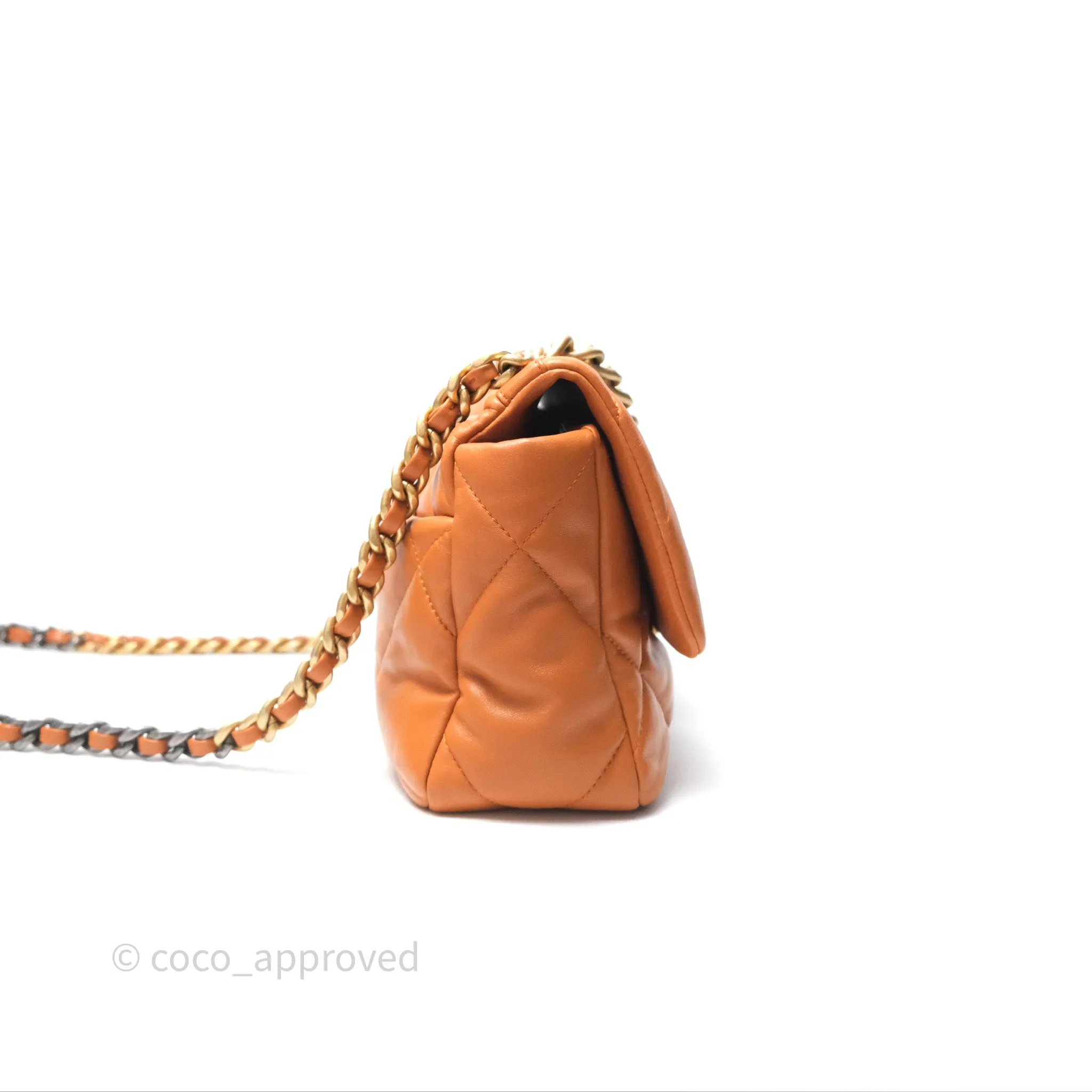 Chanel 19 Small Caramel Mixed Hardware