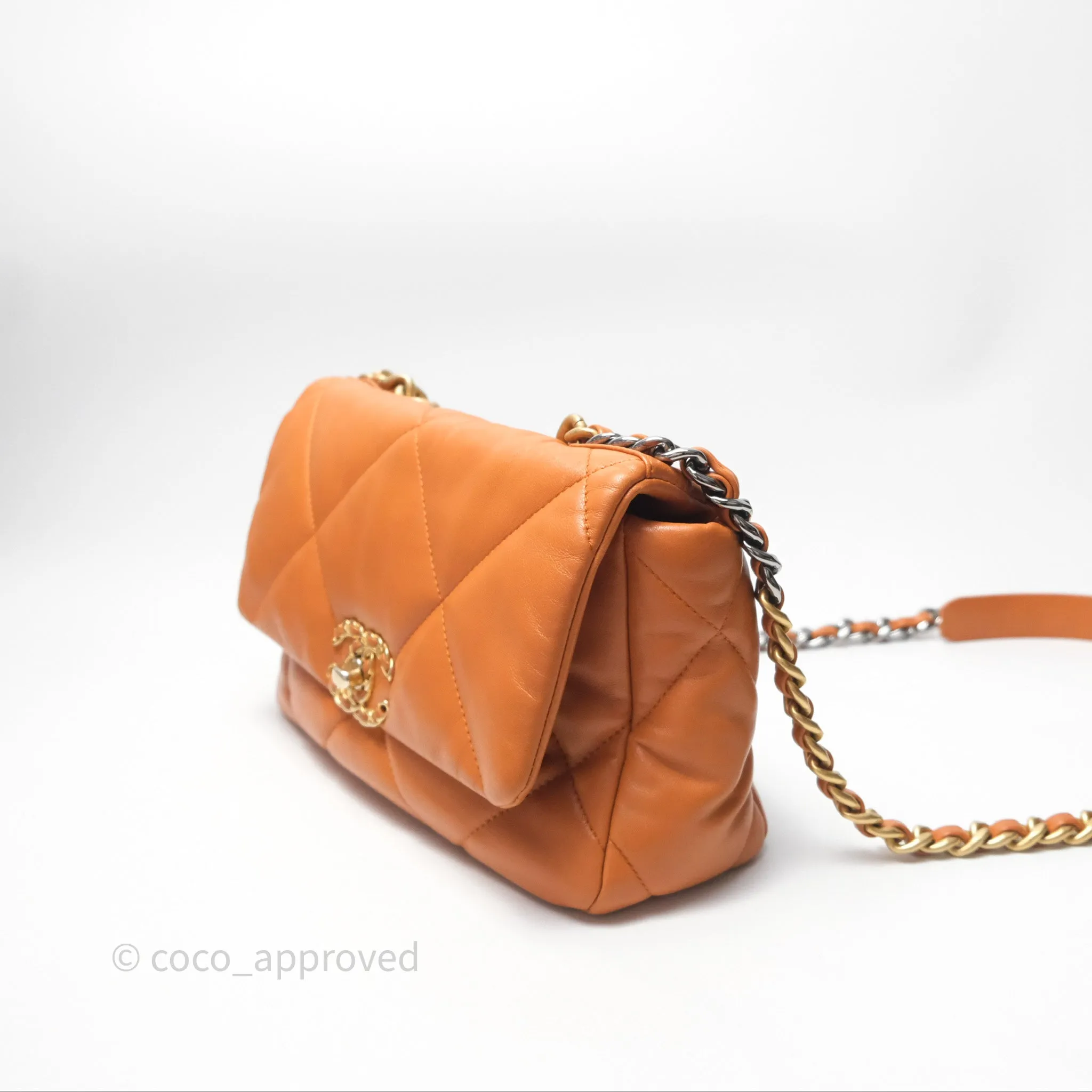 Chanel 19 Small Caramel Mixed Hardware