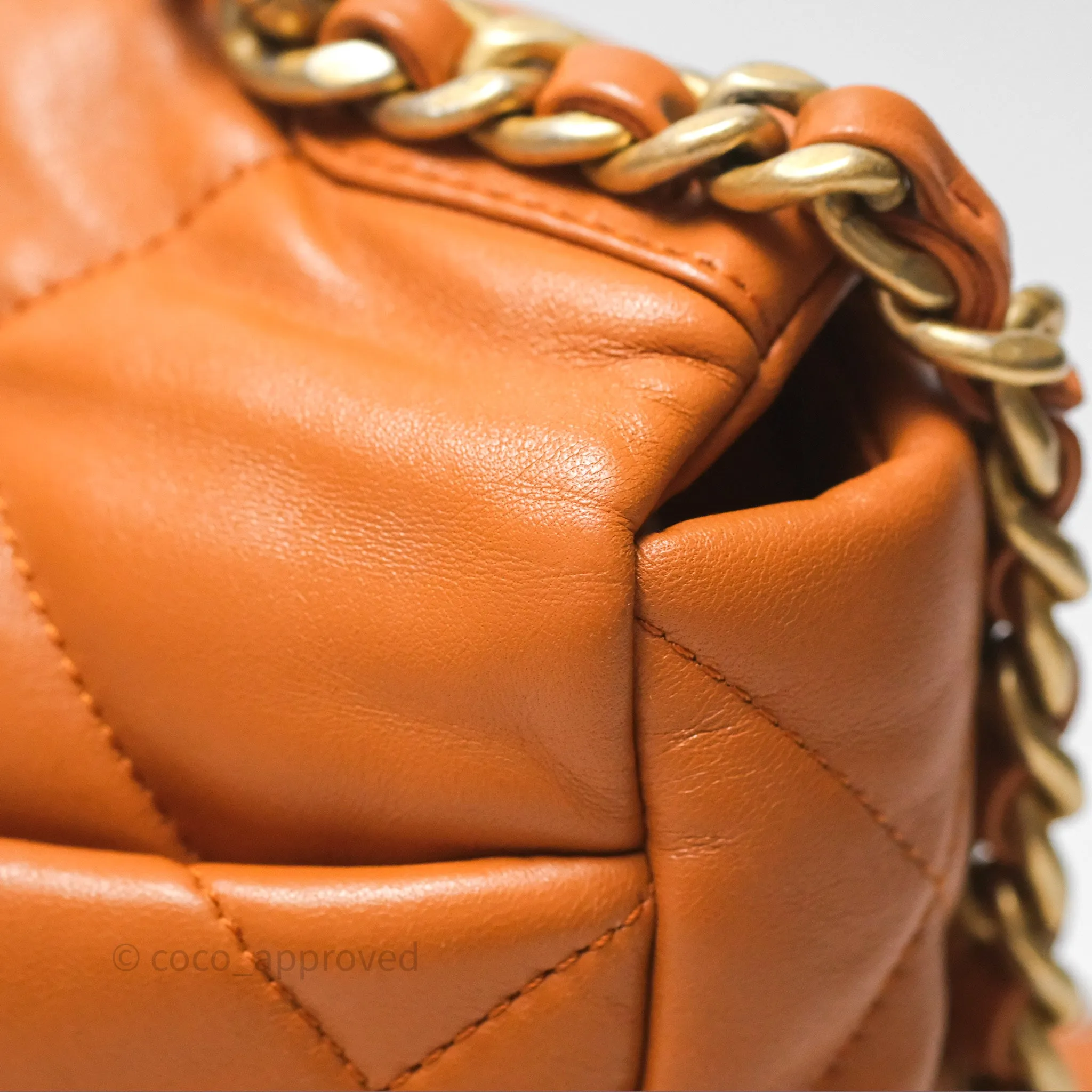 Chanel 19 Small Caramel Mixed Hardware