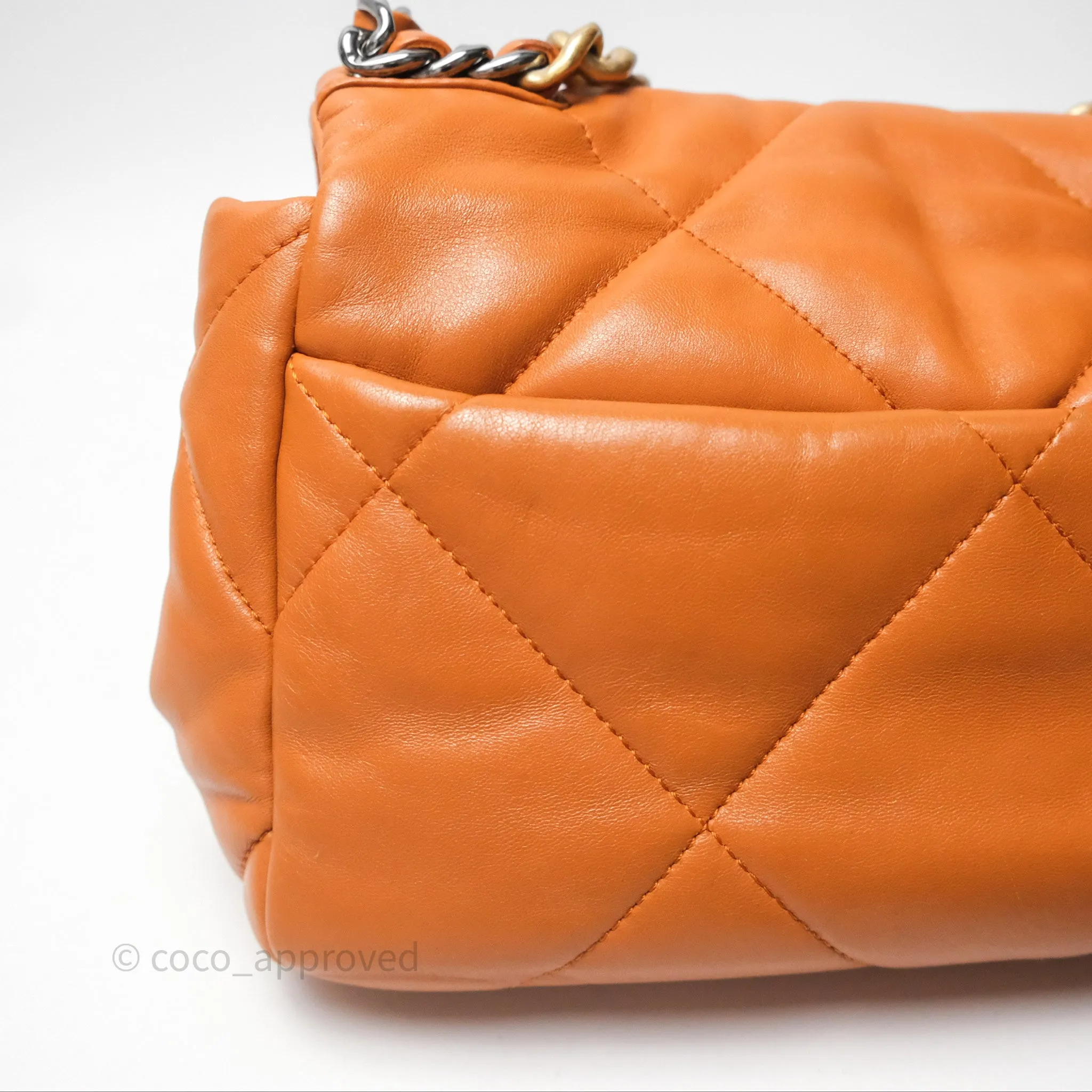 Chanel 19 Small Caramel Mixed Hardware