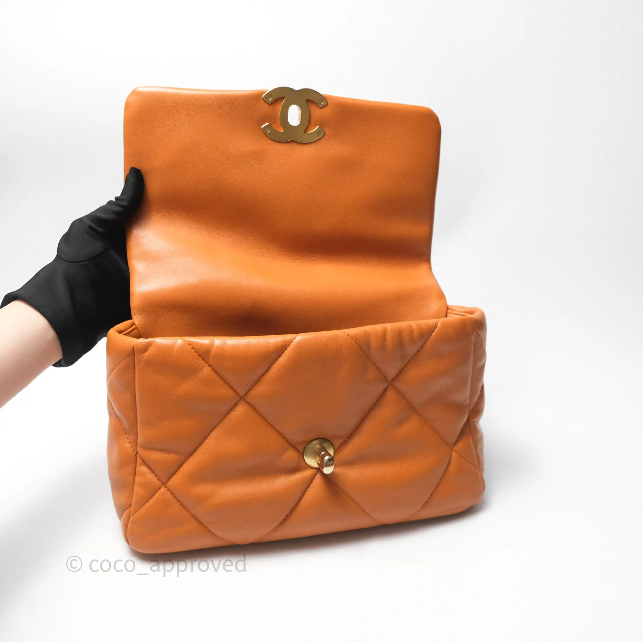 Chanel 19 Small Caramel Mixed Hardware