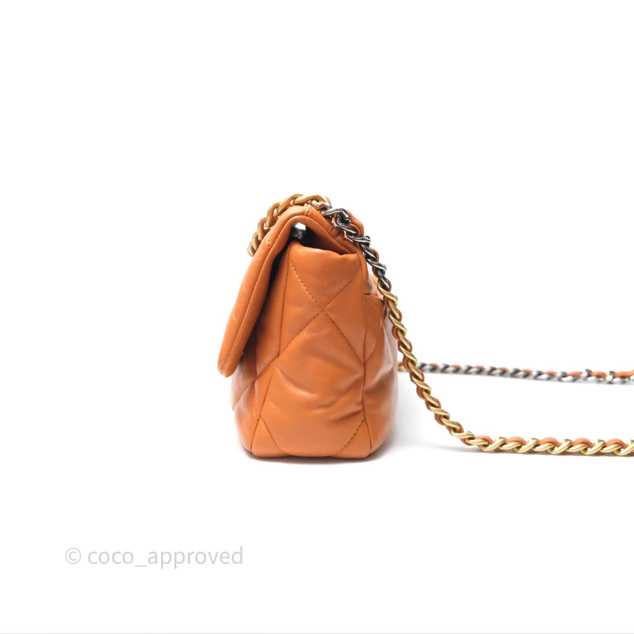 Chanel 19 Small Caramel Mixed Hardware