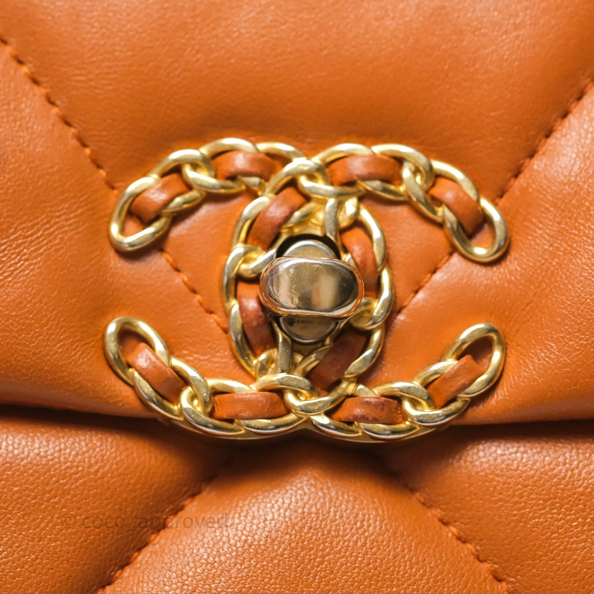 Chanel 19 Small Caramel Mixed Hardware